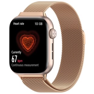 Für Honor Watch 5 Metall Milan Mesh Magnetverschluss Armband Rose Gold 