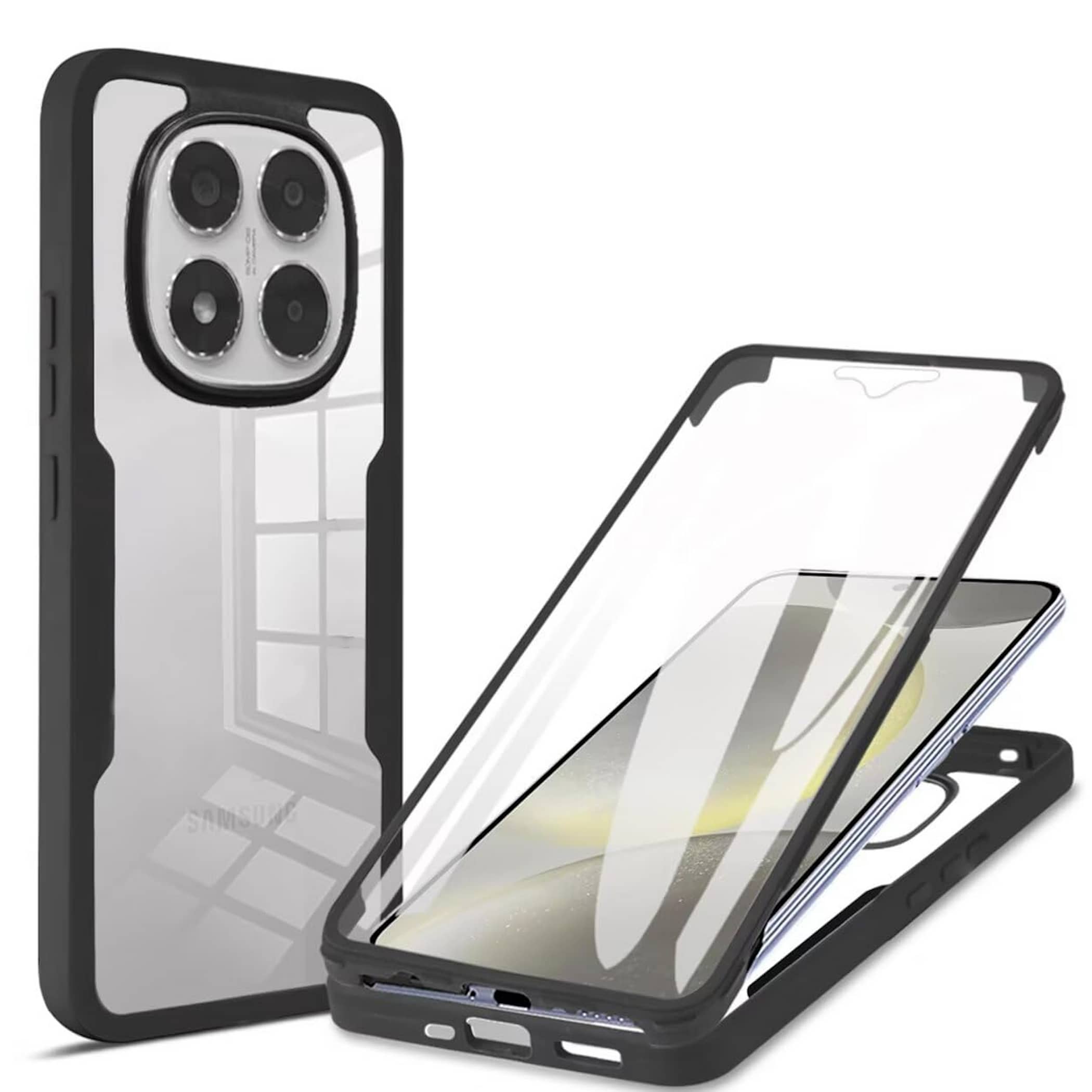 F&uuml;r Xiaomi Redmi Note 14 Pro / Pro Plus 5G Full Cover 360 Grad H&uuml;lle 