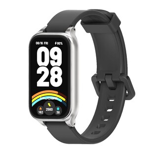 Für Xiaomi Smart Band 9 Active / Redmi Band 3 Armband mit Metallrahmen 
