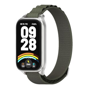 Für Xiaomi Smart Band 9 Active / Redmi Band 3 Nylon Band Metallrahmen 