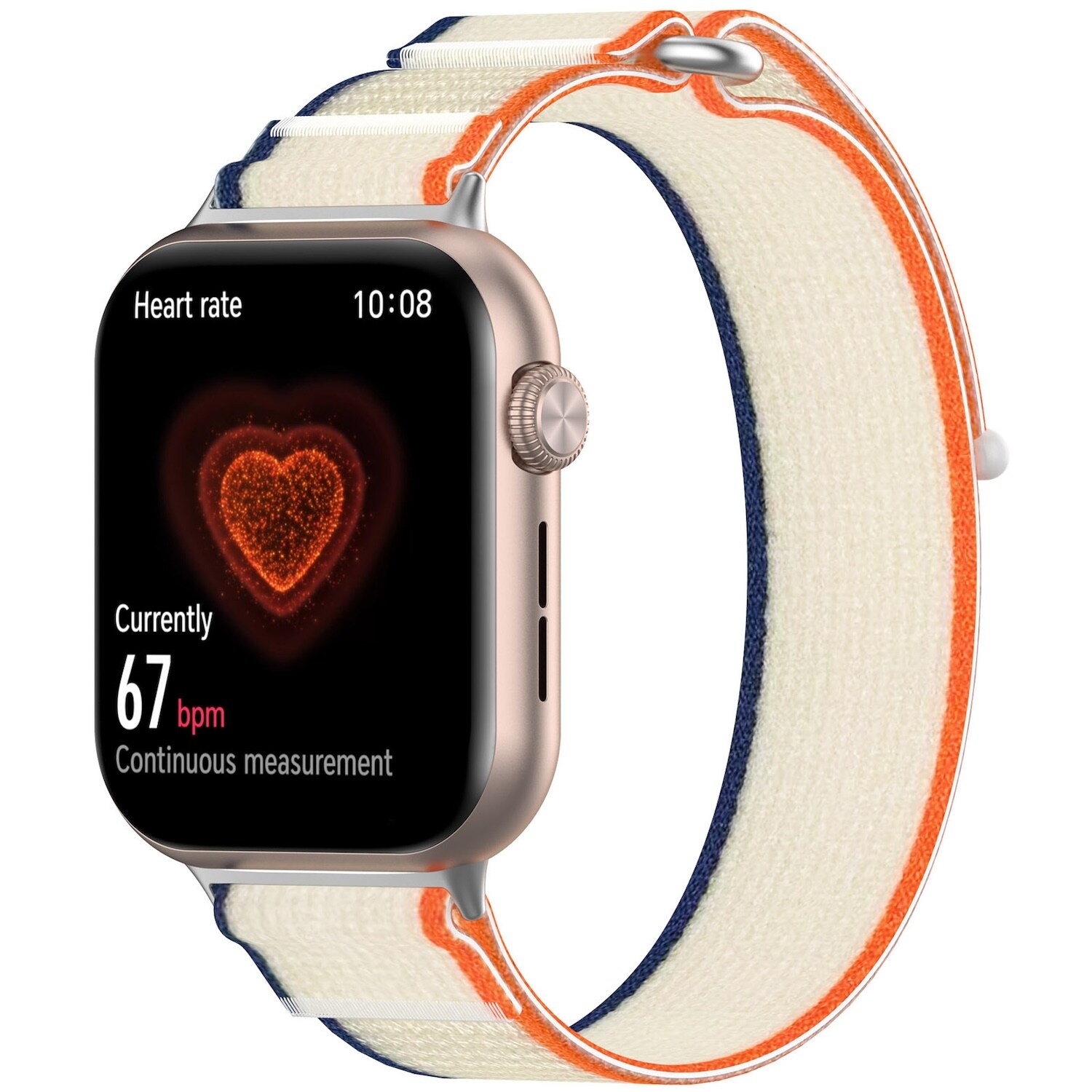 F&uuml;r Honor Watch 5 Elastisches Nylon Klettverschluss Arm Band Wei&szlig; 