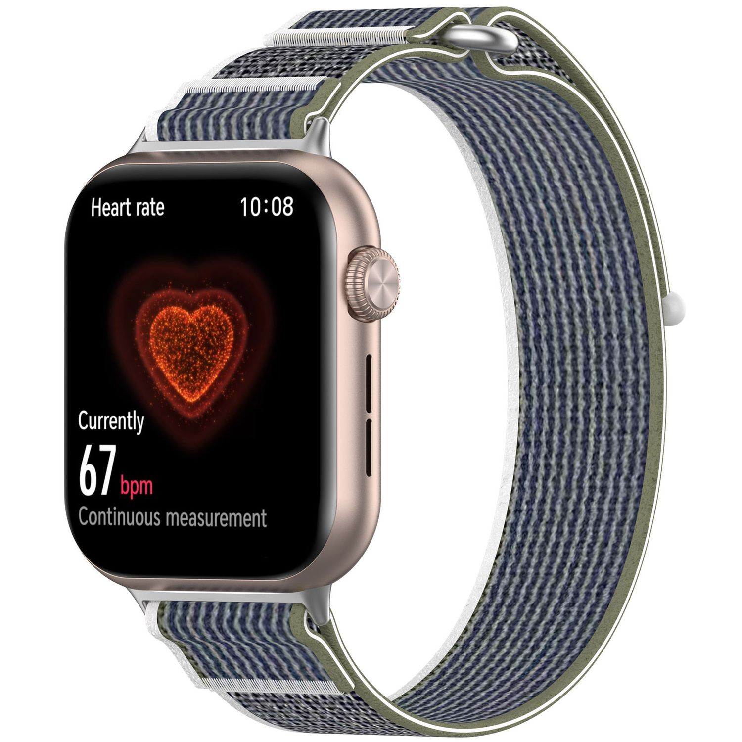 F&uuml;r Honor Watch 5 Elastisches Nylon Klettverschluss Arm Band Gr&uuml;n 