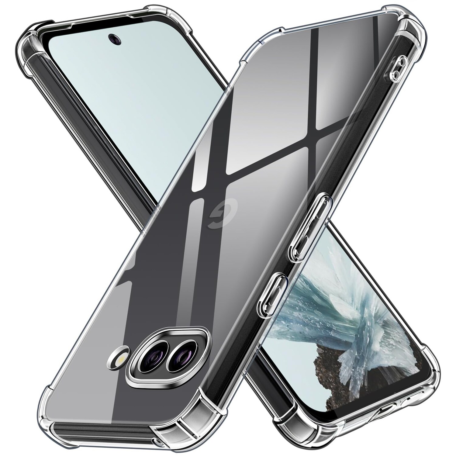 F&uuml;r Google Pixel 9a Schock TPU Schutz H&uuml;lle Handy Cover Transparent 