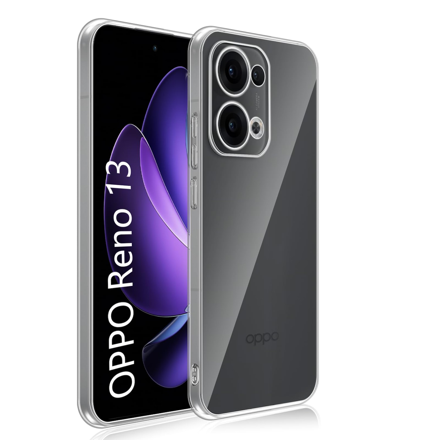 F&uuml;r Oppo Reno 13 5G Silikon TPU Schutz Handy H&uuml;lle Cover Transparent 