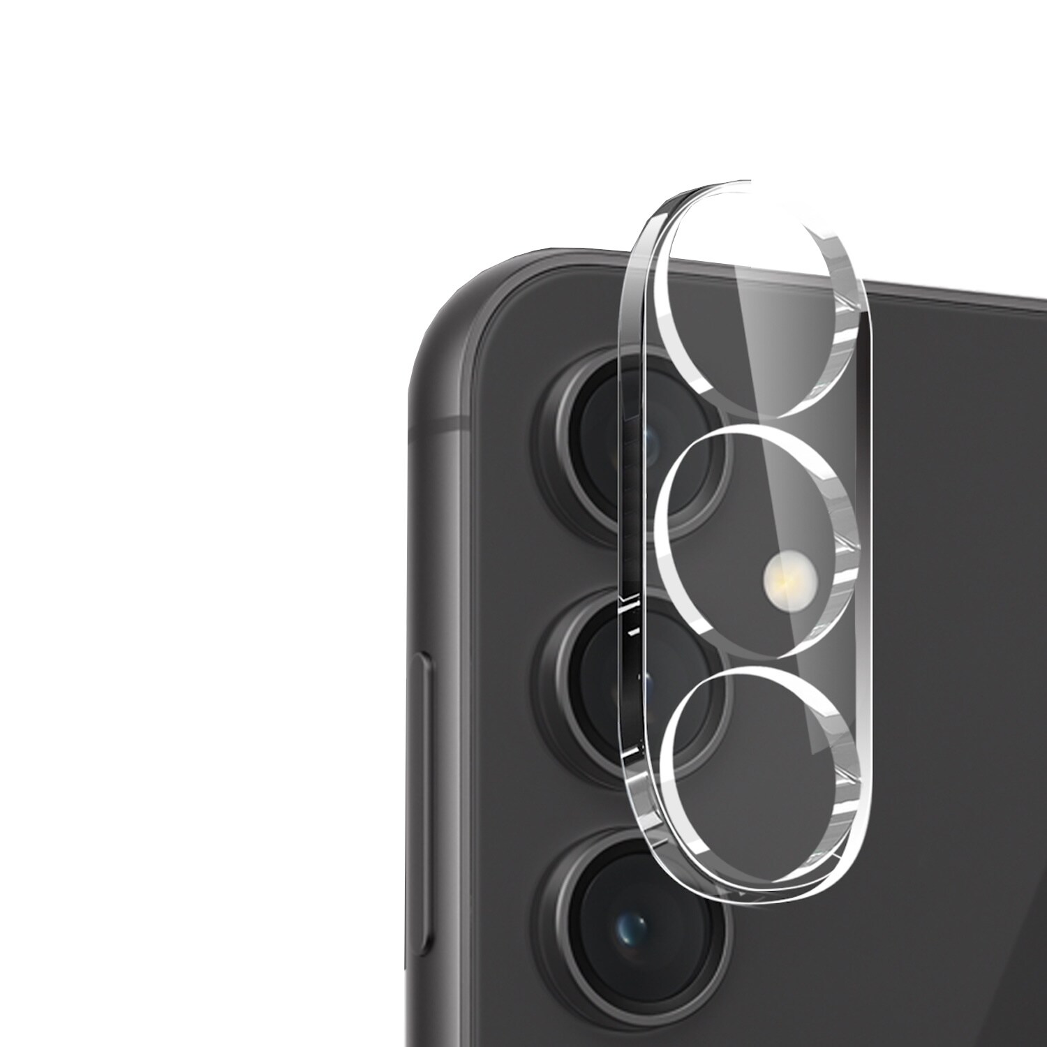 F&uuml;r Samsung Galaxy S23 FE Schutz Hart Glas 9H Kamera Komplettschutz 