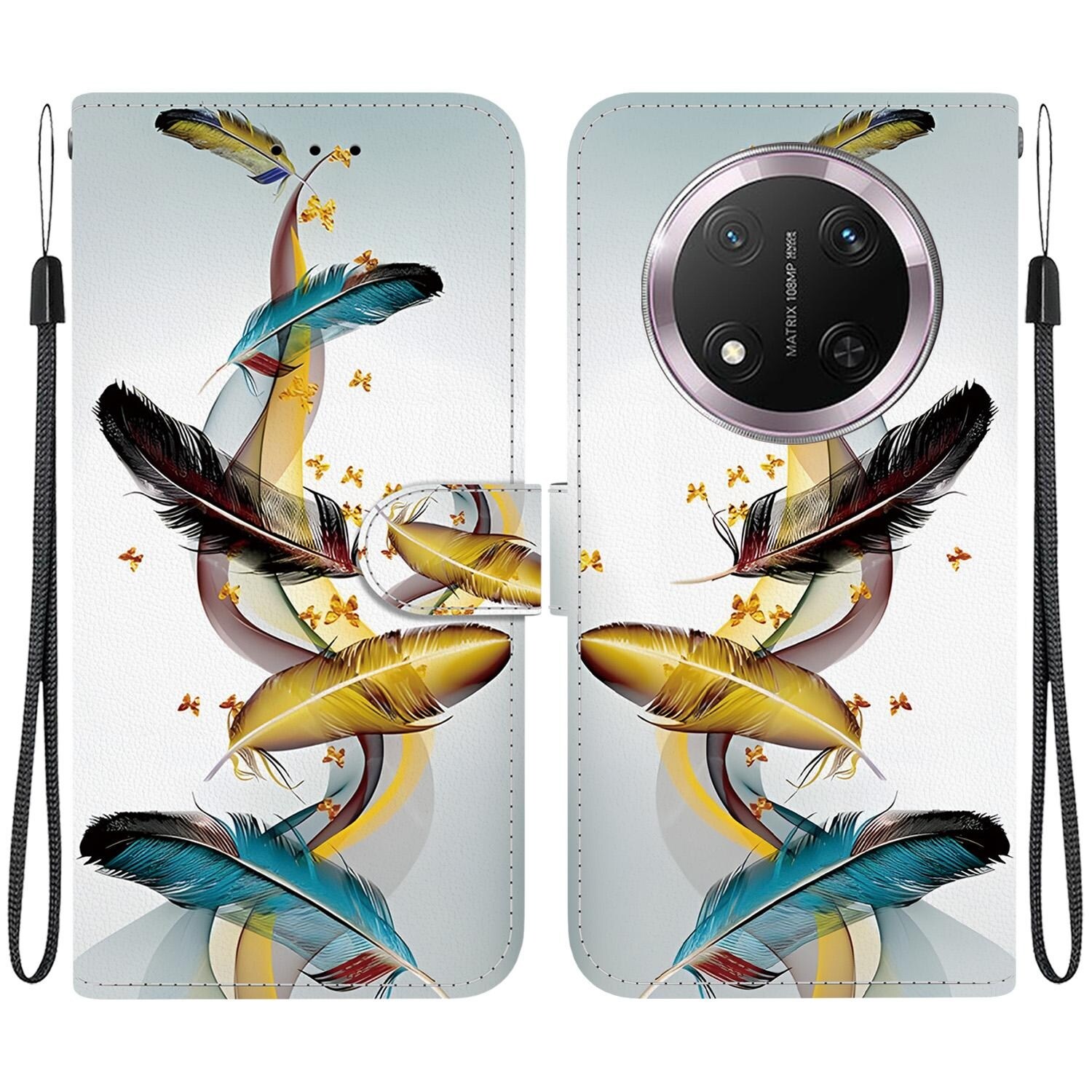 F&uuml;r Honor Magic 7 Lite / X9c Kunstleder Book Wallet Motiv Tasche H&uuml;lle 