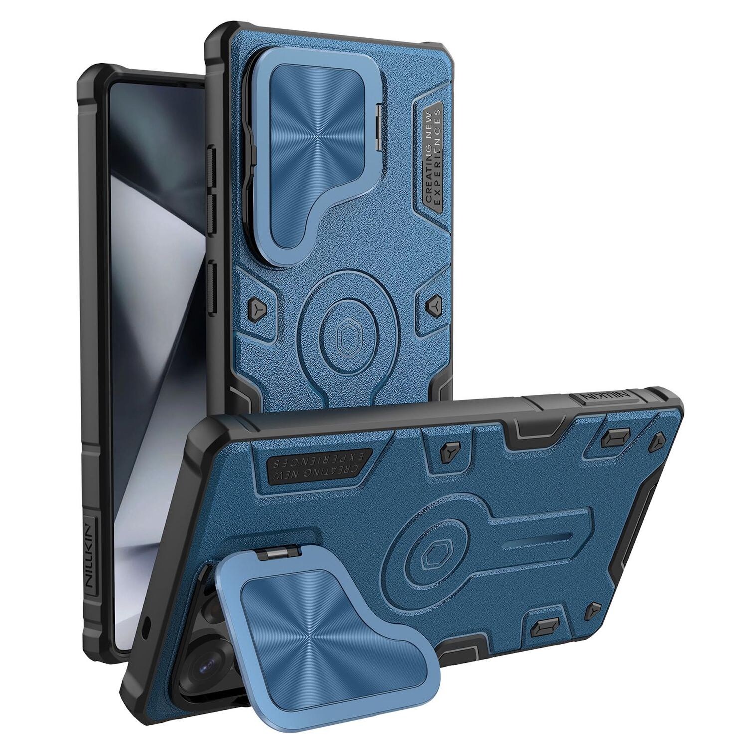 Für Samsung Galaxy S25 Ultra Black Rhino Kamera Shield MagSafe PC Hülle Blau
