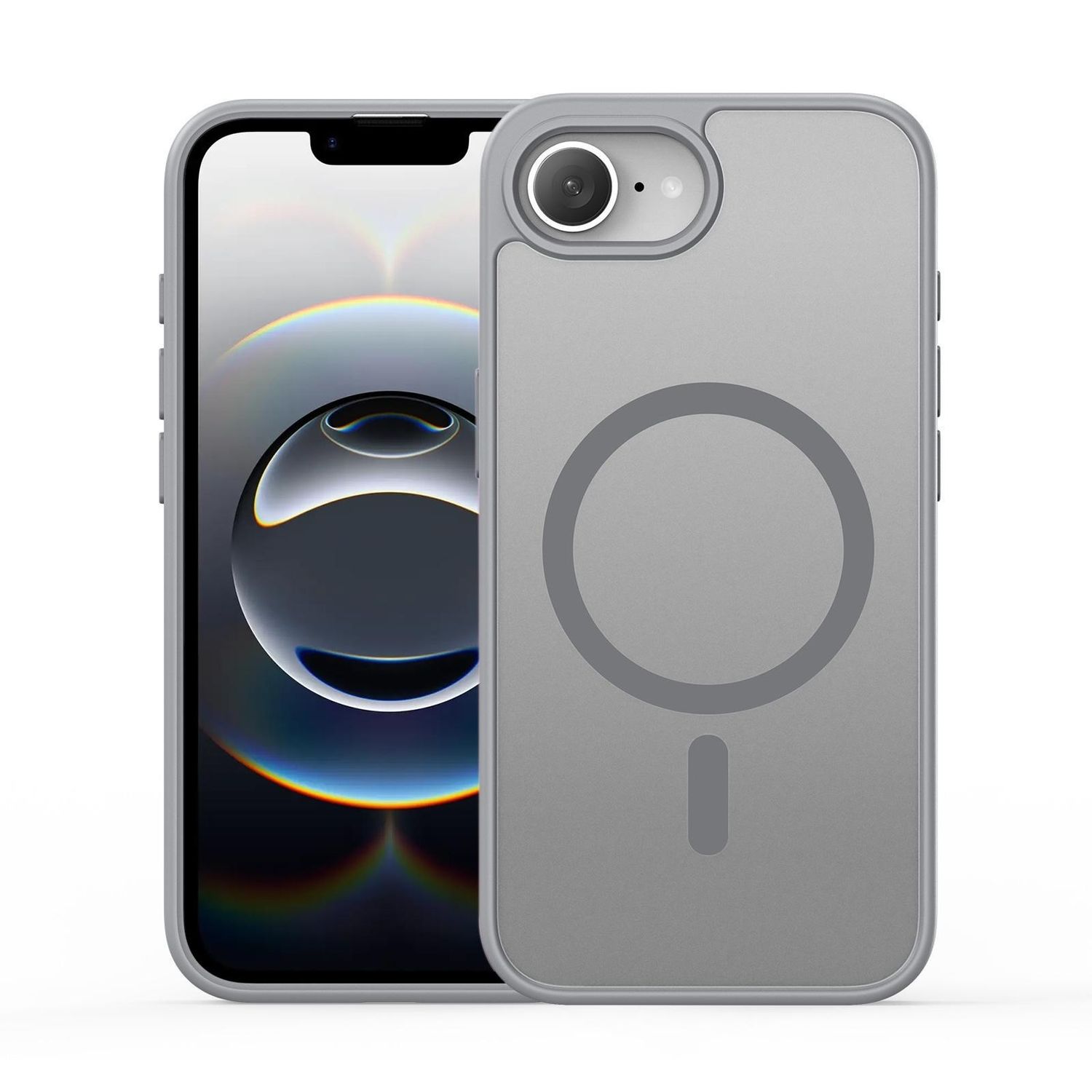 F&uuml;r Apple iPhone 16e DUX DUCIS MagSafe TPU Hybrid PC Schutzh&uuml;lle Grau 