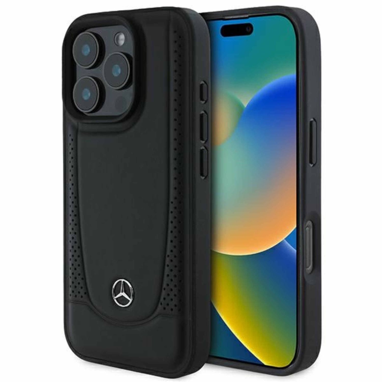 Mercedes Apple iPhone 16 Pro Urban Schutzh&uuml;lle Case Etui Schwarz 