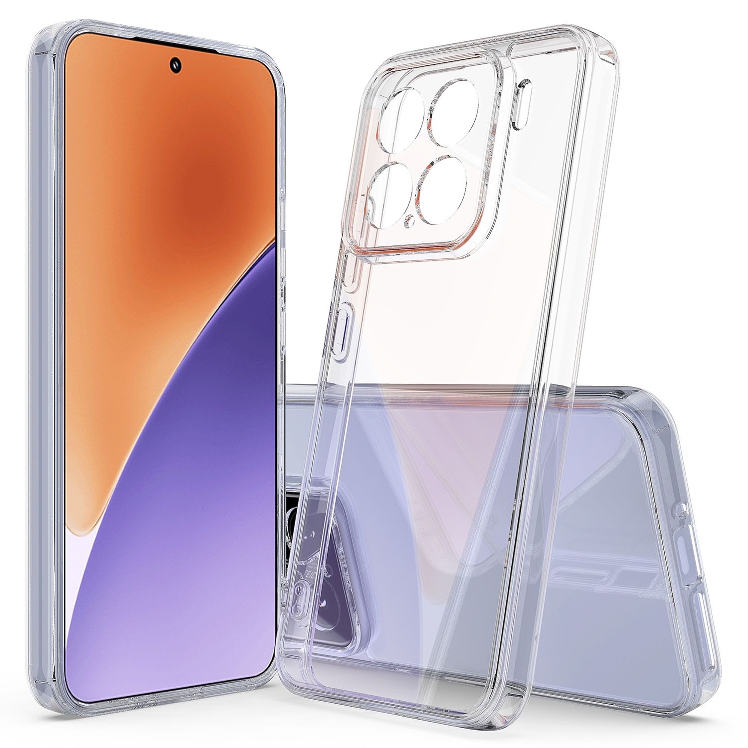 F&uuml;r Xiaomi 15 Silikon TPU Schutz Handy H&uuml;lle Cover D&uuml;nn Transparent 