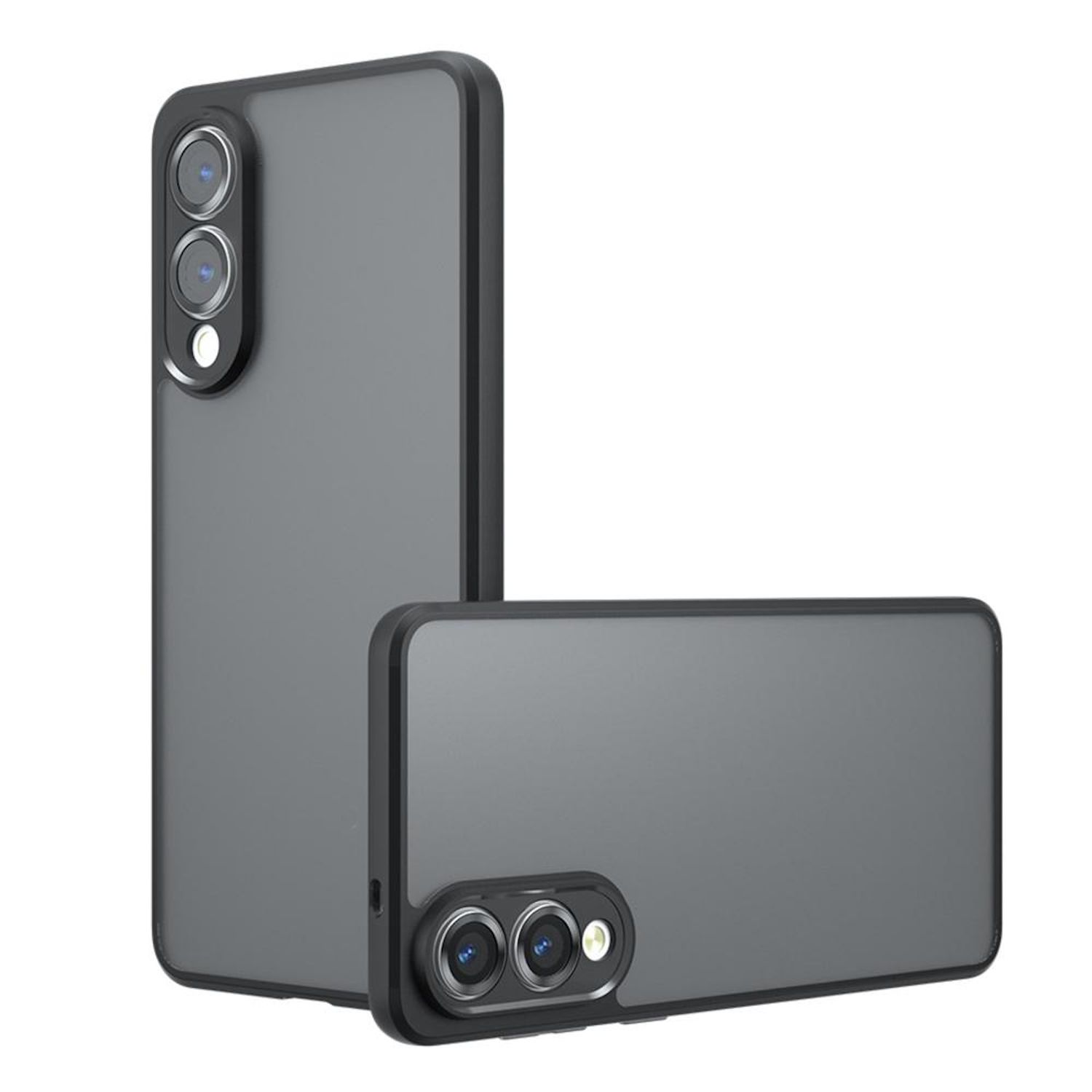 F&uuml;r Samsung Galaxy S25 Edge Armor Design TPU / PC Schutz H&uuml;lle Schwarz 