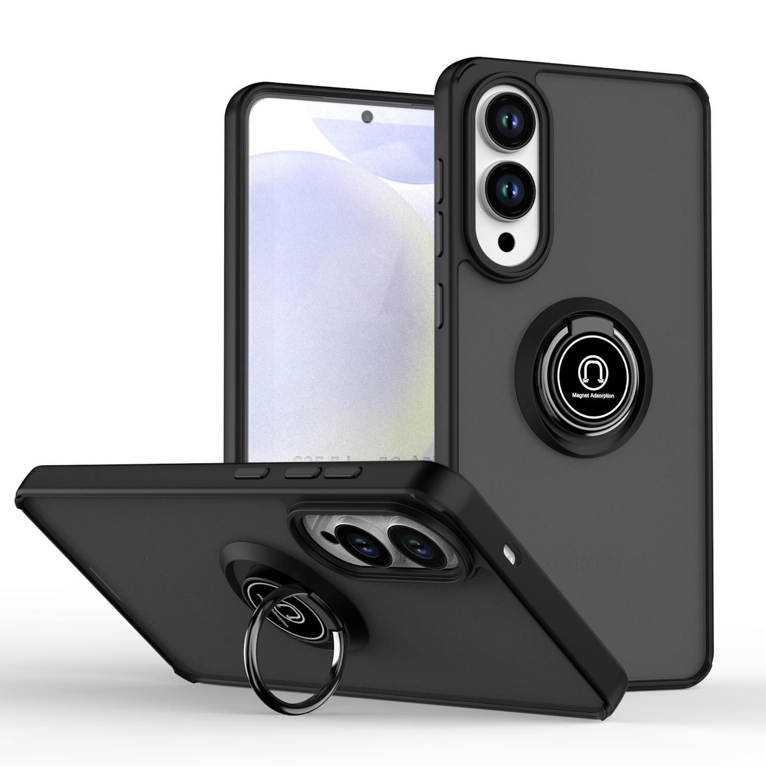 F&uuml;r Samsung Galaxy S25 Edge 5G Shadow Design TPU Schutz H&uuml;lle Schwarz 