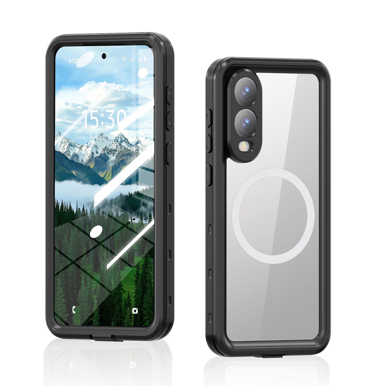 F&uuml;r Samsung Galaxy S25 Edge 5G MagSafe Full Body Wasserdichte Tasche 