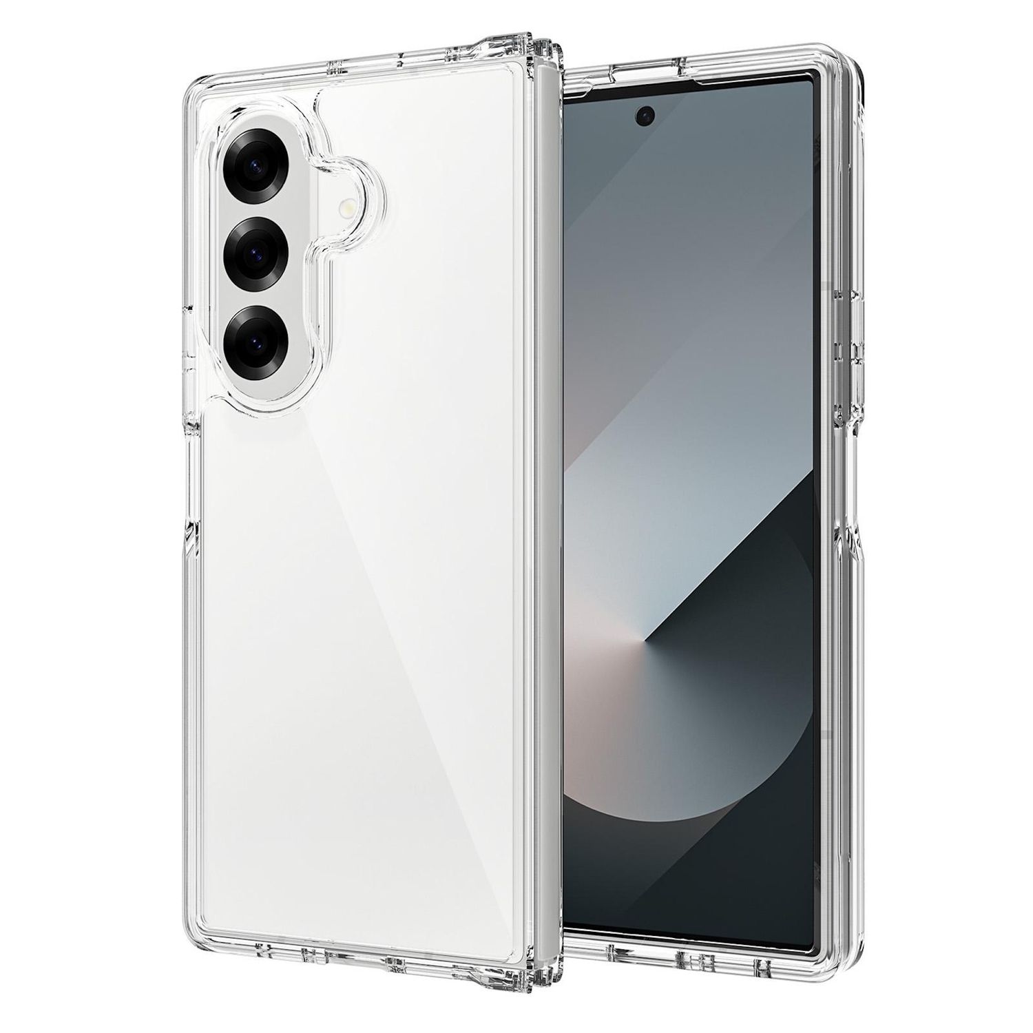F&uuml;r Samsung Galaxy Z Fold7 5G TPU / Acryl Hybrid H&uuml;lle Transparent 