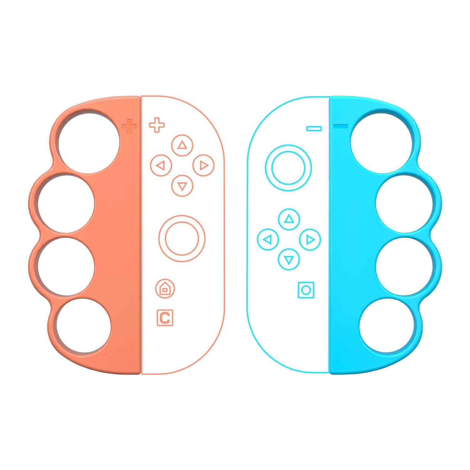 F&uuml;r Nintendo Switch 2 Joy-Con Controller Fitness Boxing Grips Rot Blau 