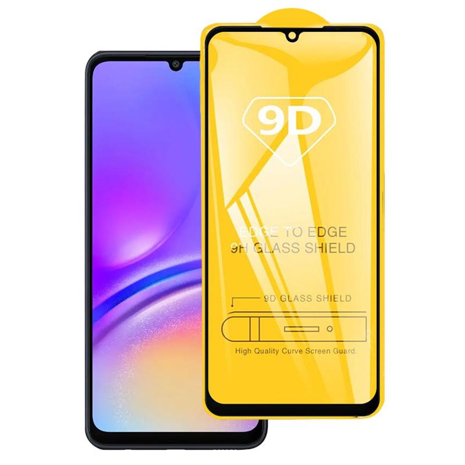 F&uuml;r Samsung Galaxy A07 4G 9D Full Schutz Folie Displayschutz Hart Glas 