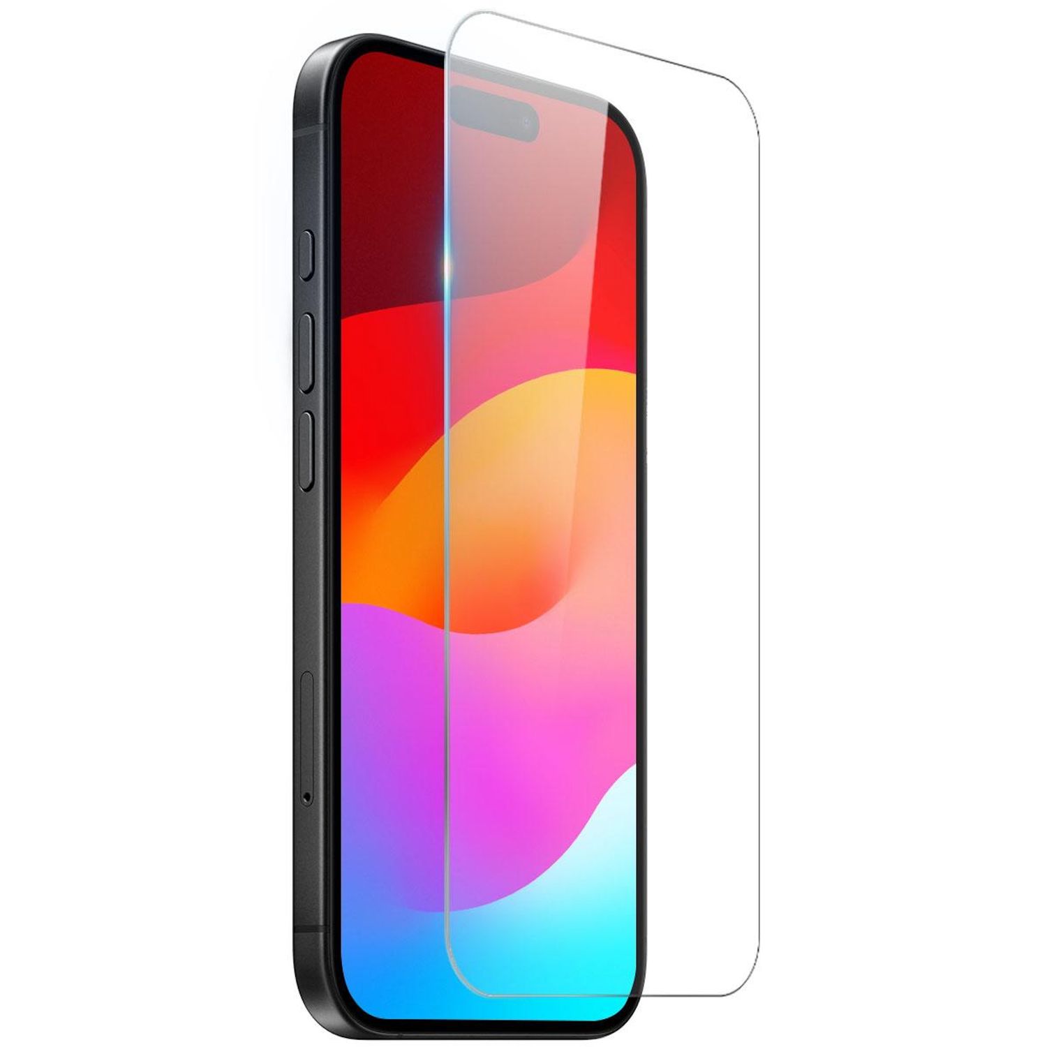 F&uuml;r Apple iPhone 17 1x 2.5D 9H Hart Glas Display Schutz Transparent 