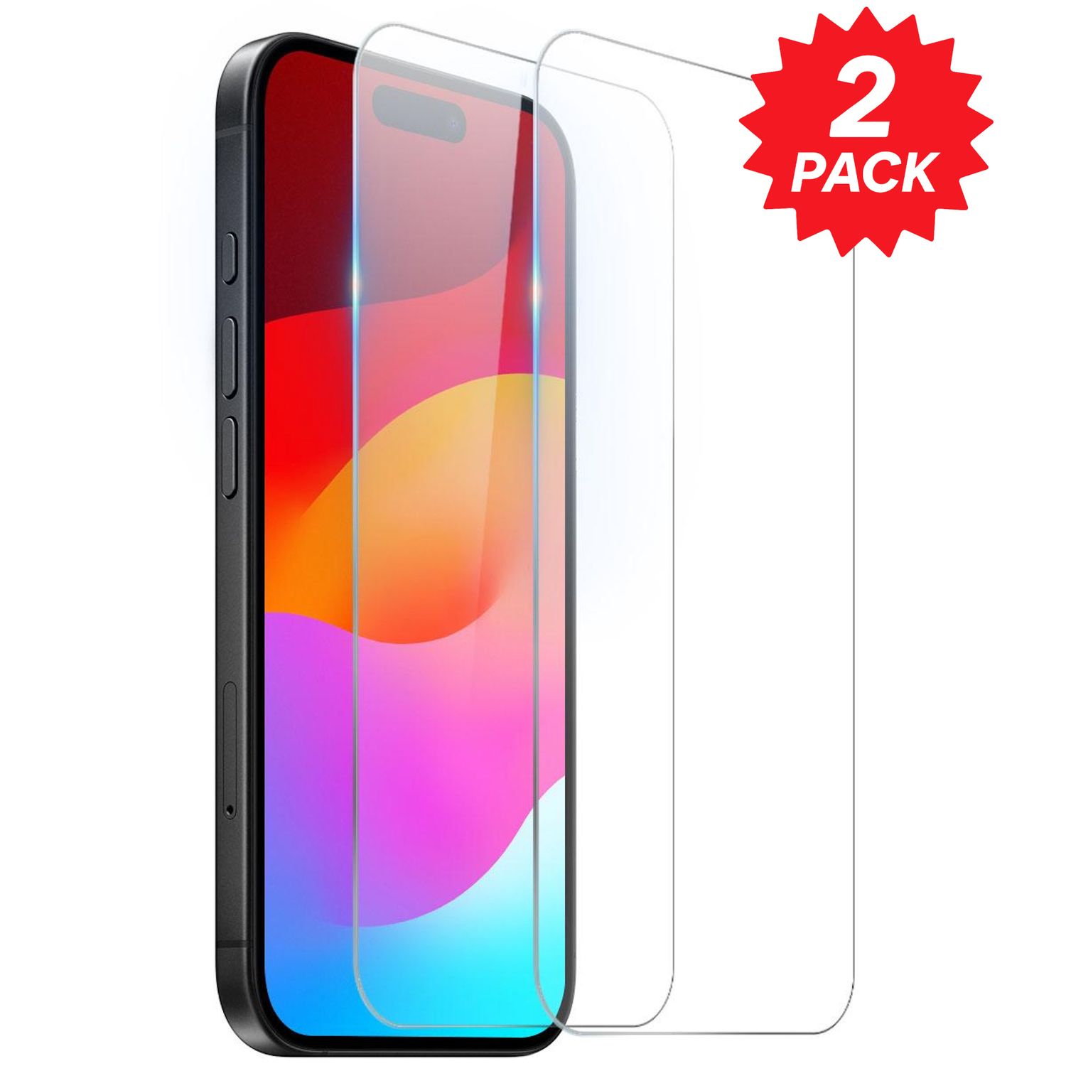 F&uuml;r Apple iPhone 17 Air 2x 2.5D 0,26mm 9H Hart Glas Display Schutz 