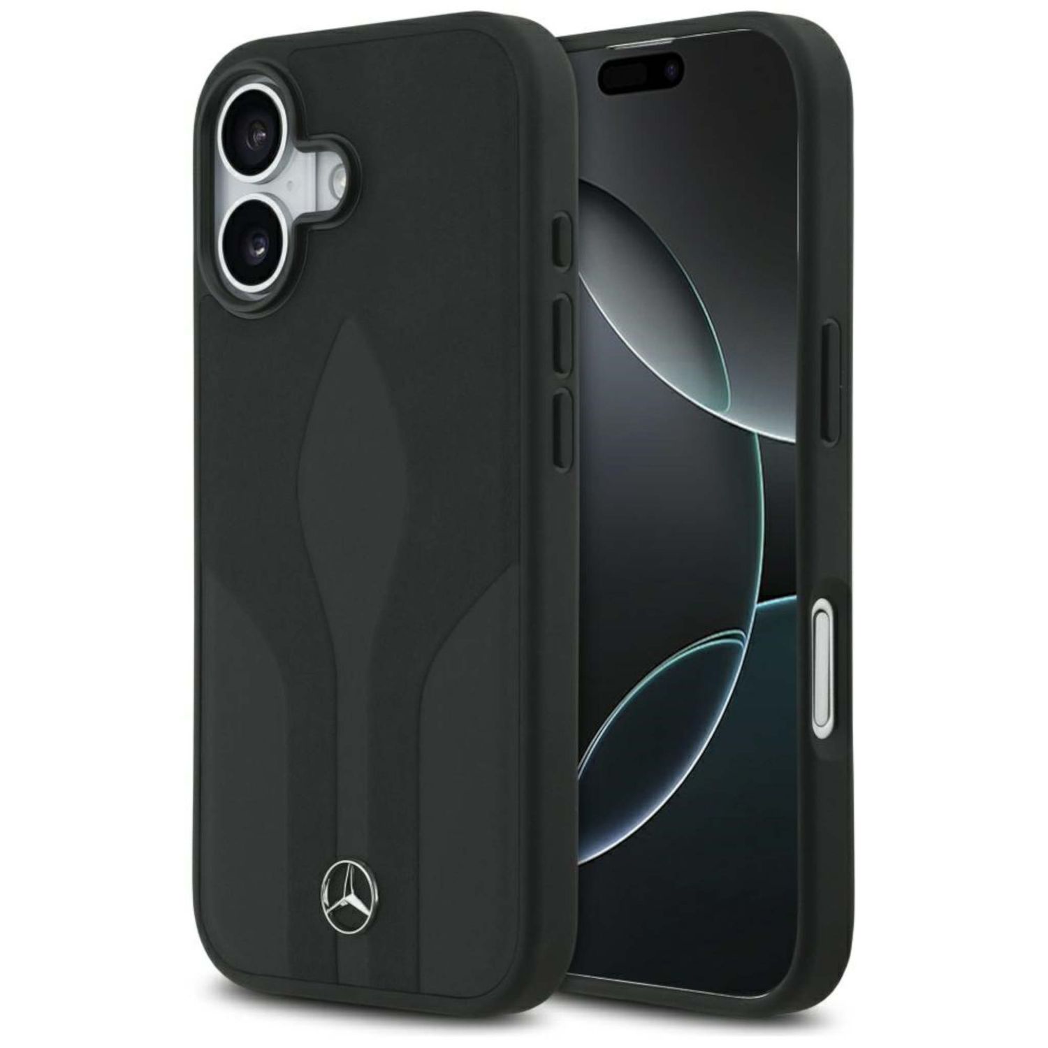 Mercedes Apple Leather The Move MagSafe iPhone 17 Schutzh&uuml;lle Schwarz 