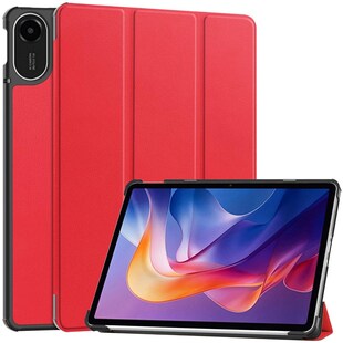 Für Xiaomi Redmi Pad 2 4G 11 Zoll 2025 3folt Wake UP Smart Tasche Rot 