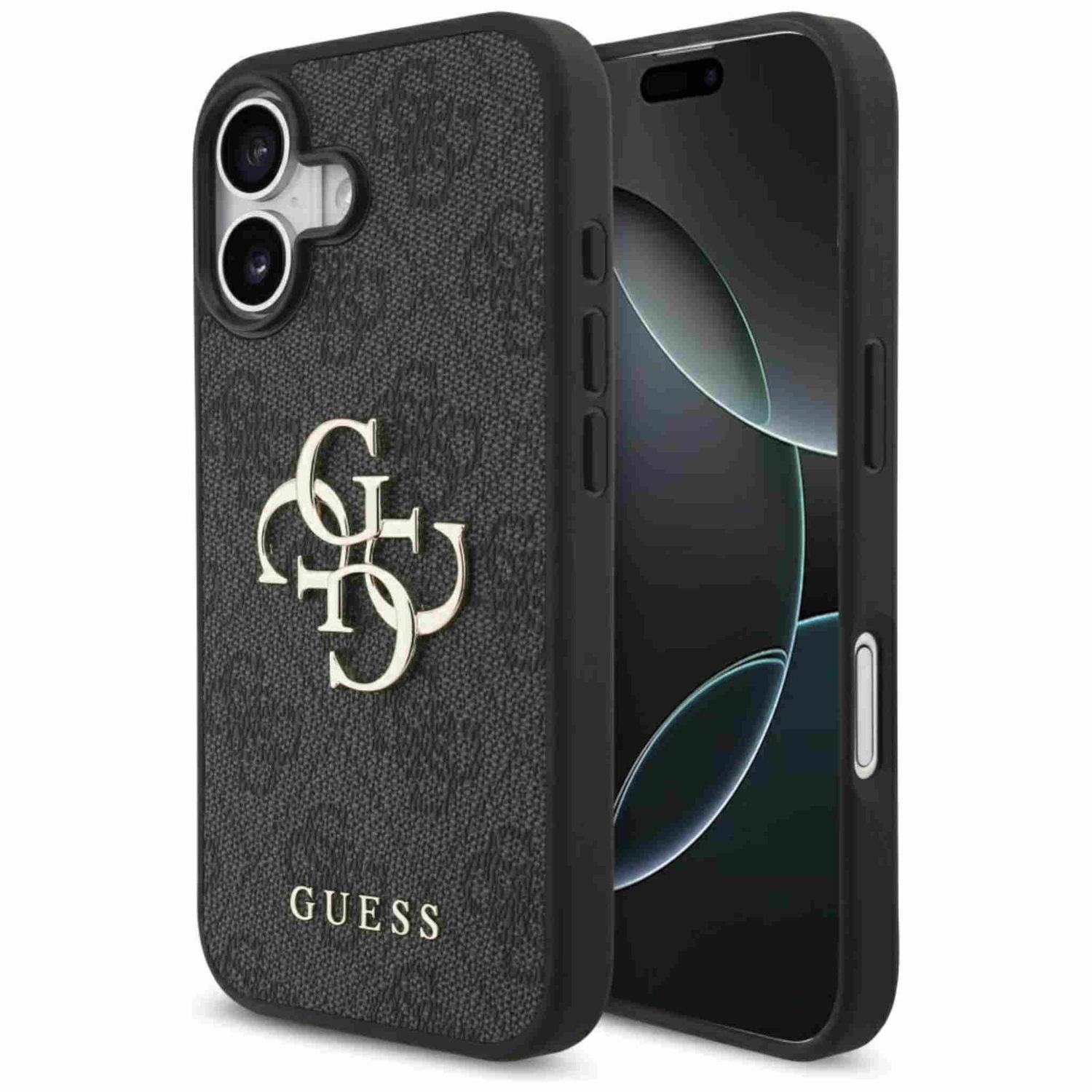 Guess Apple iPhone 17 4G Big Logo Schutzh&uuml;lle Case Cover Etui Schwarz 