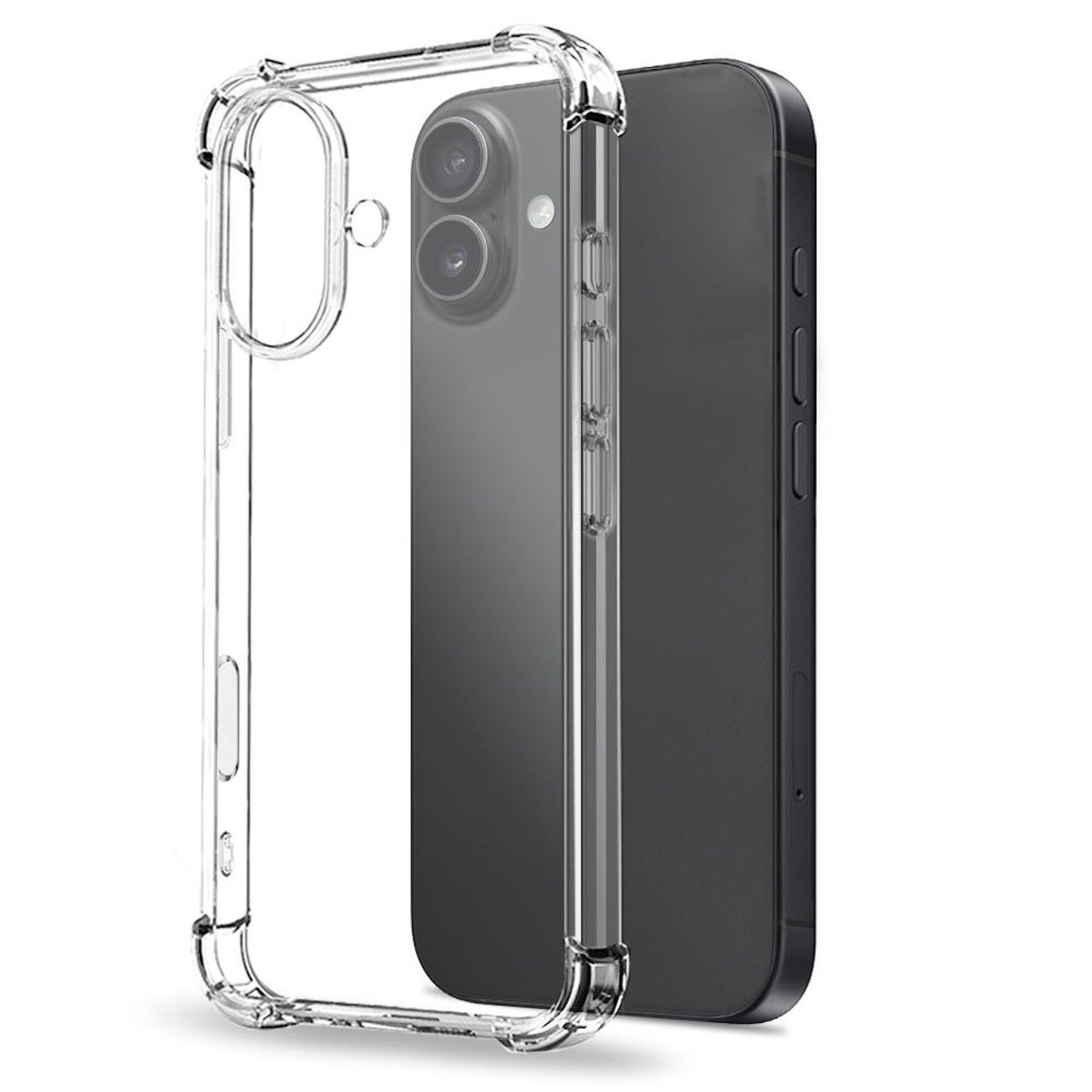 F&uuml;r Apple iPhone 17 Schock TPU Schutz H&uuml;lle Handy Cover Transparent 
