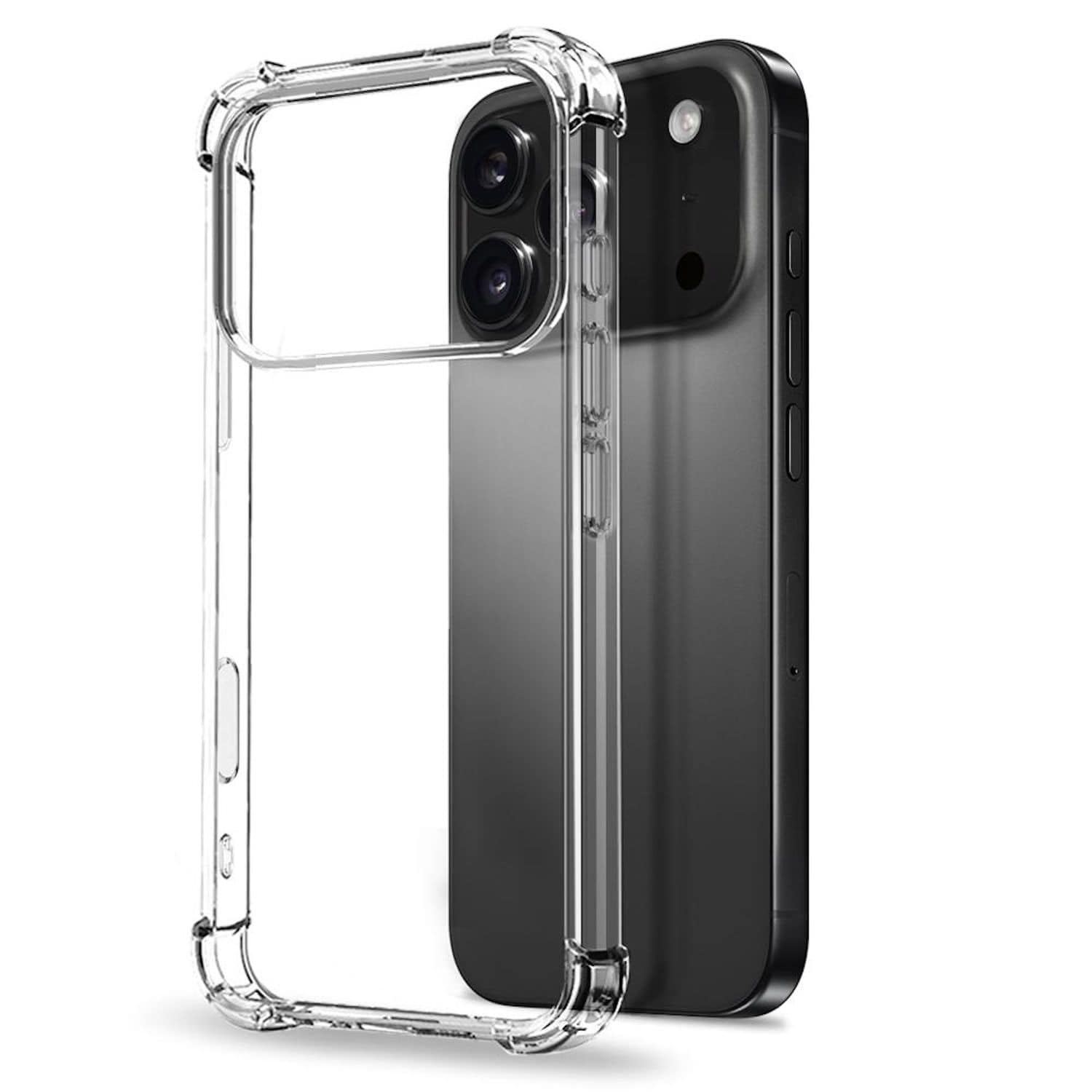 F&uuml;r Apple iPhone 17 Pro Max Schock TPU Schutz H&uuml;lle Handy Transparent 