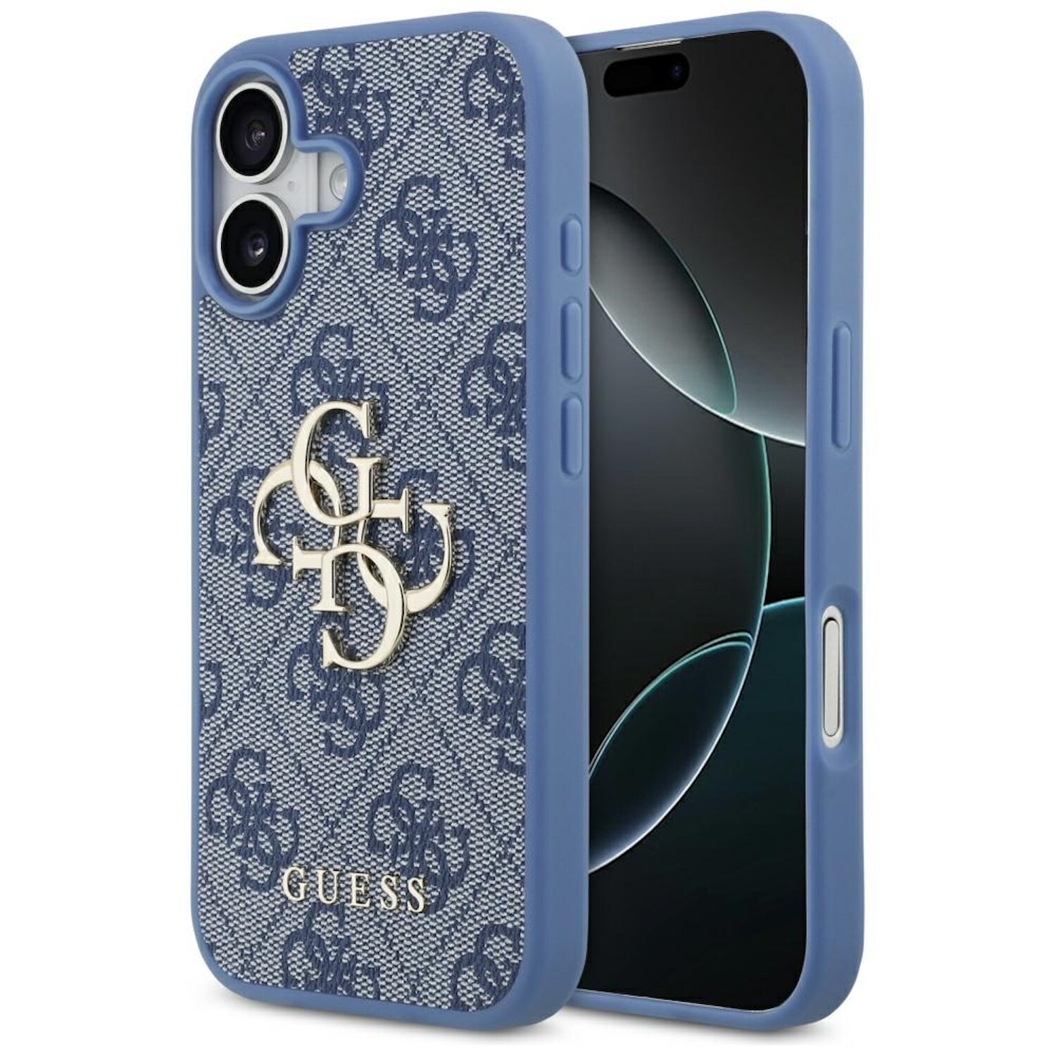 Guess Apple iPhone 17 4G Big Logo Schutz H&uuml;lle Case Cover Etui Blau 