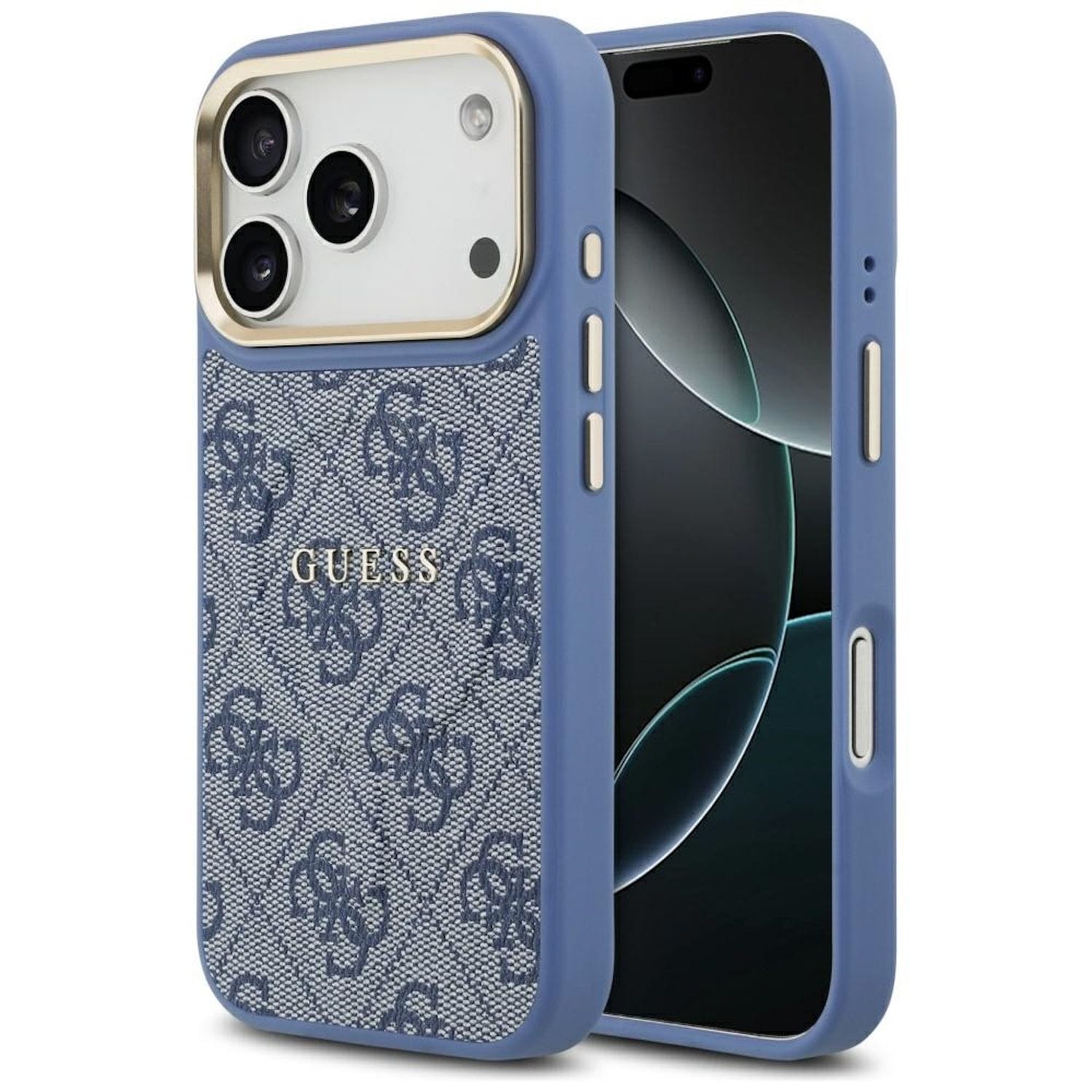 Guess Apple iPhone 17 Pro 4G PU Classic Logo MagSafe Schutzh&uuml;lle Blau 