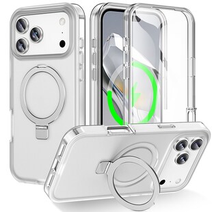 Für Apple iPhone 17 Pro Max Skin Feel MagSafe Ring Hülle Transparent 