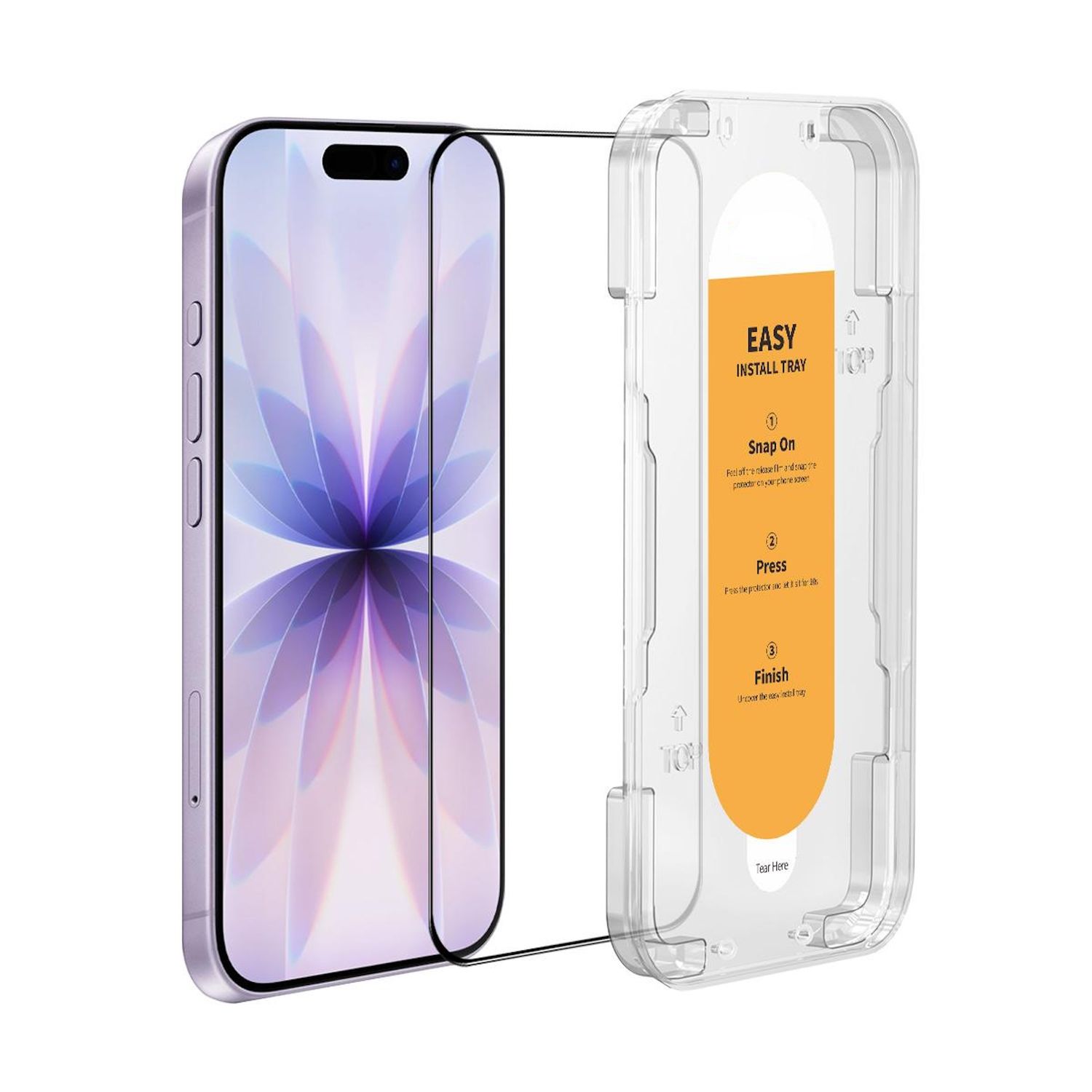 F&uuml;r Apple iPhone 17 Easy Install 3D Premium 0,3mm 9H Schutz Hart Glas 