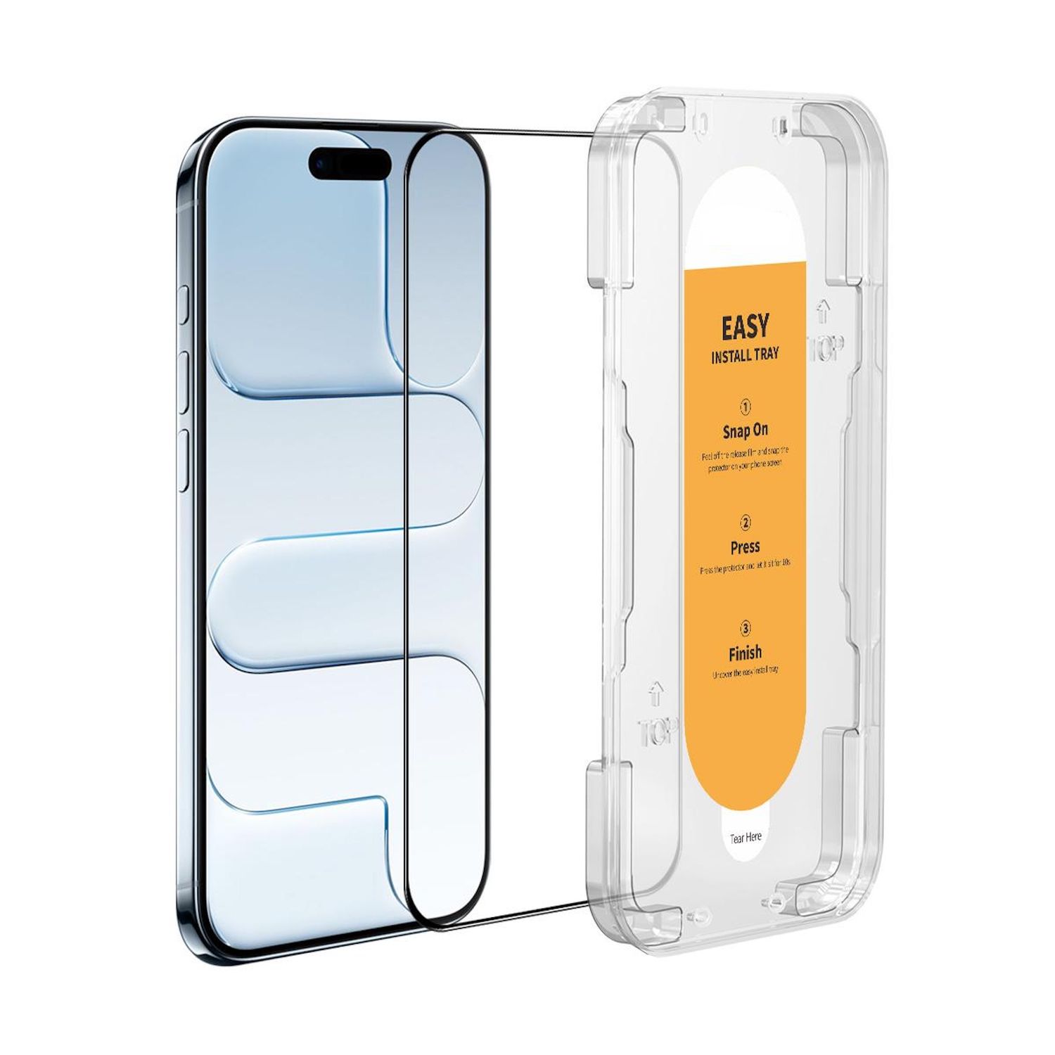 F&uuml;r Apple iPhone 17 Air Easy Install 3D Premium 9H Schutz Hart Glas 