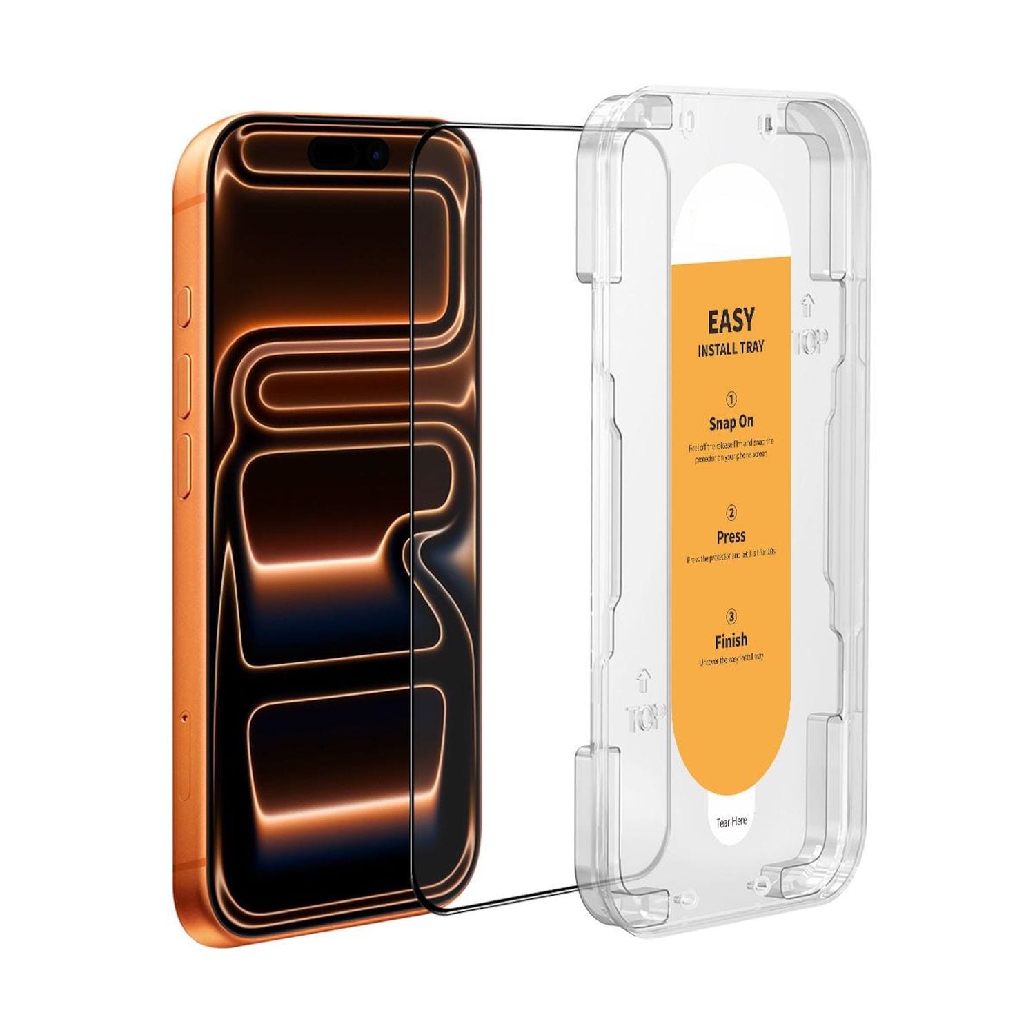 F&uuml;r Apple iPhone 17 Pro Easy Install 3D Premium 9H Schutz Hart Glas 