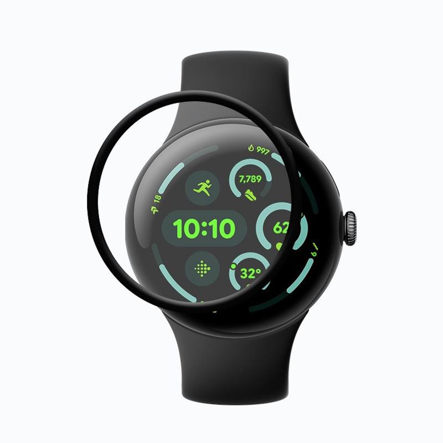 F&uuml;r Google Pixel Watch 4 45mm Plexiglas Display HD Full Schutz Folie 
