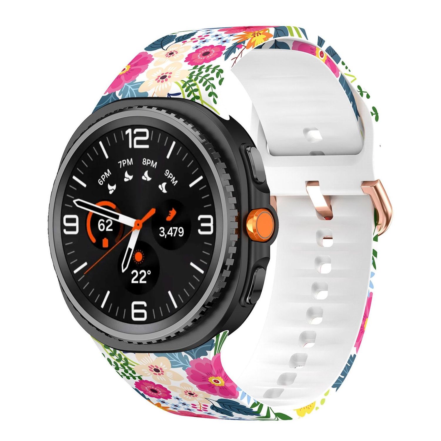Silikon Armband f&uuml;r Samsung Galaxy Watch 8 40mm 44mm Classic 46mm Print Motiv 