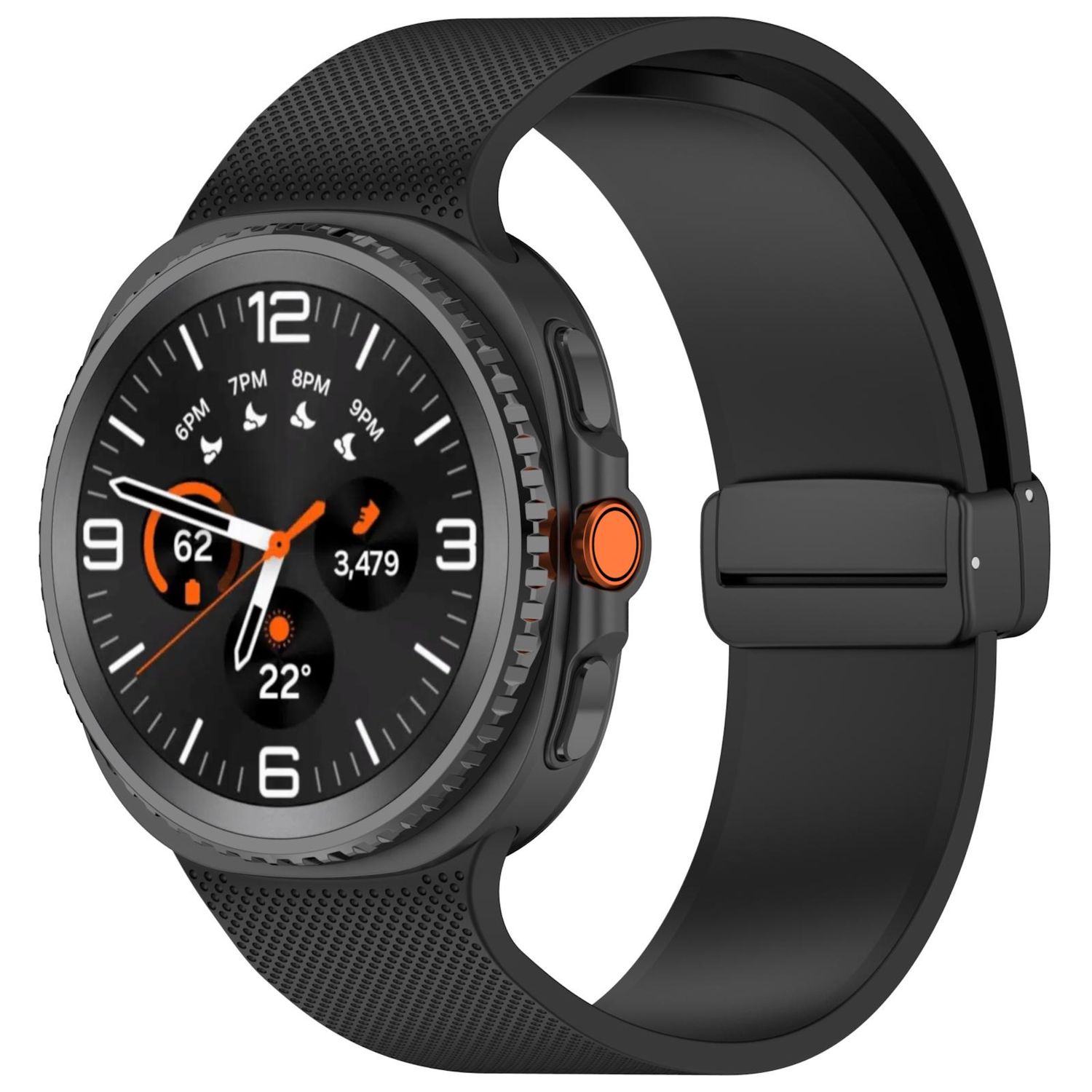 Silikon Armband mit Magnetverschluss f&uuml;r Samsung Galaxy Watch 8 / 8 Classic 