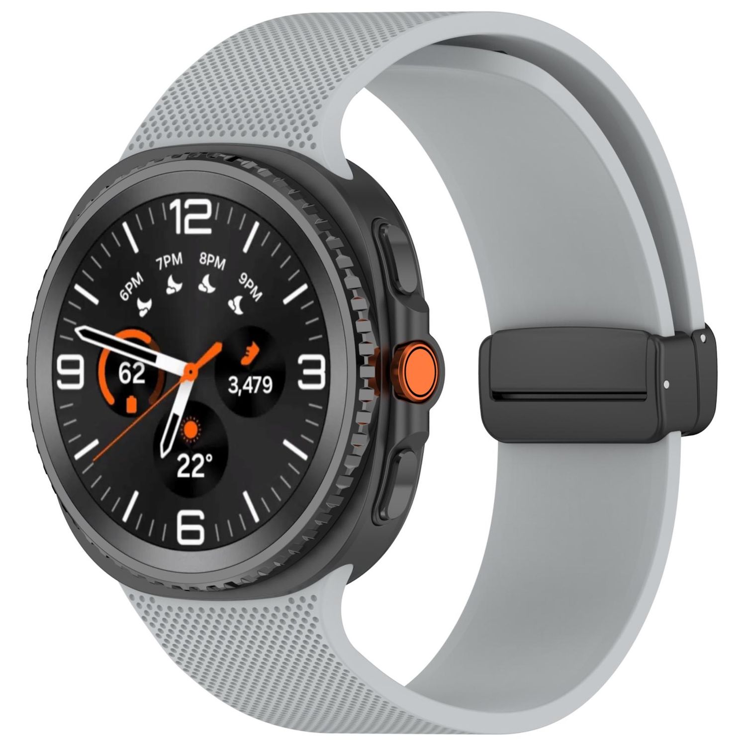 Silikon Armband mit Magnetverschluss f&uuml;r Samsung Galaxy Watch 8 / 8 Classic 