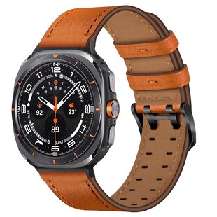 Echtleder Armband für Samsung Galaxy Watch 8 / 8 Classic mit Doppelverschluss 