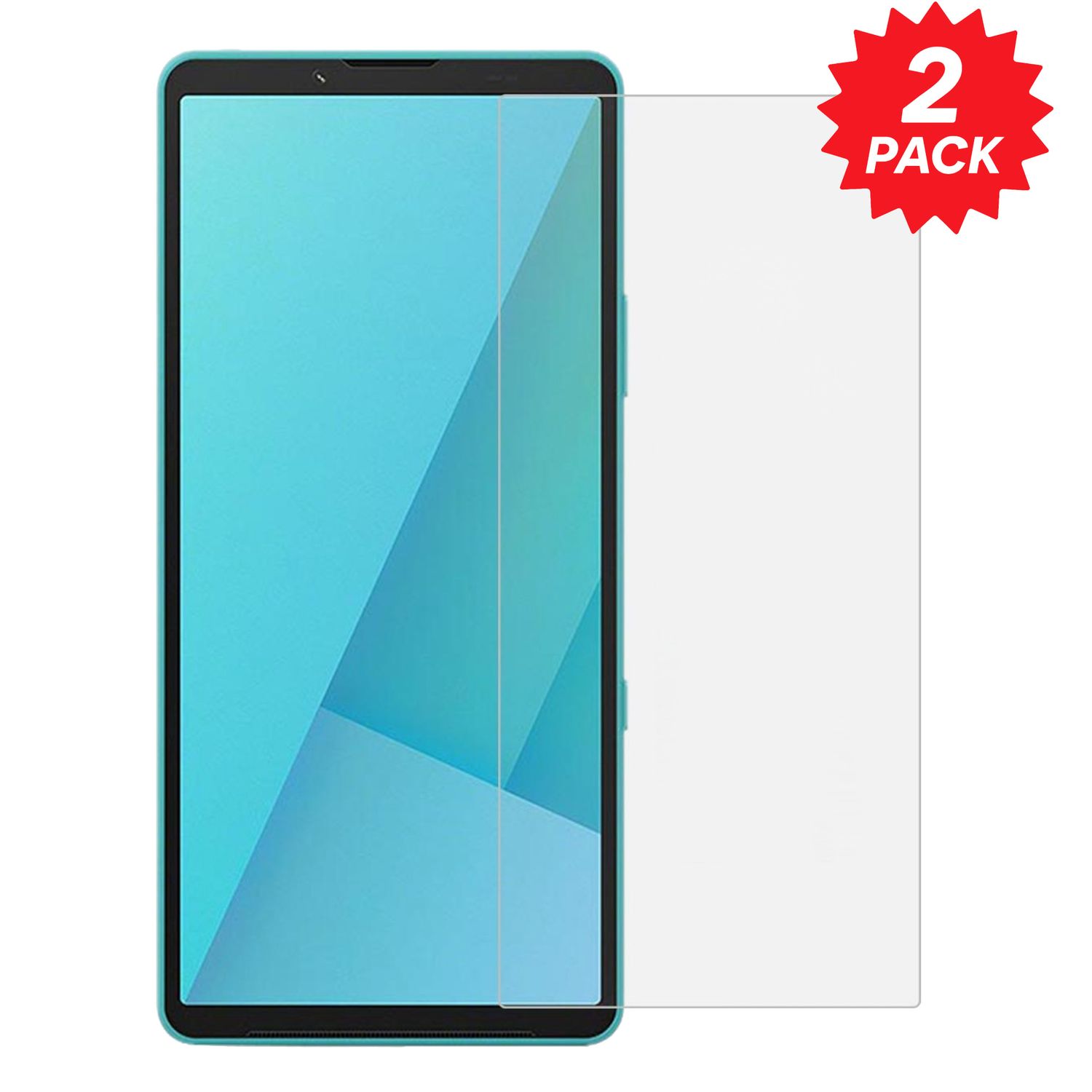 F&uuml;r Sony Xperia 10 VII 2x 2.5D 9H Hart Glas Display Schutzglas Folie 