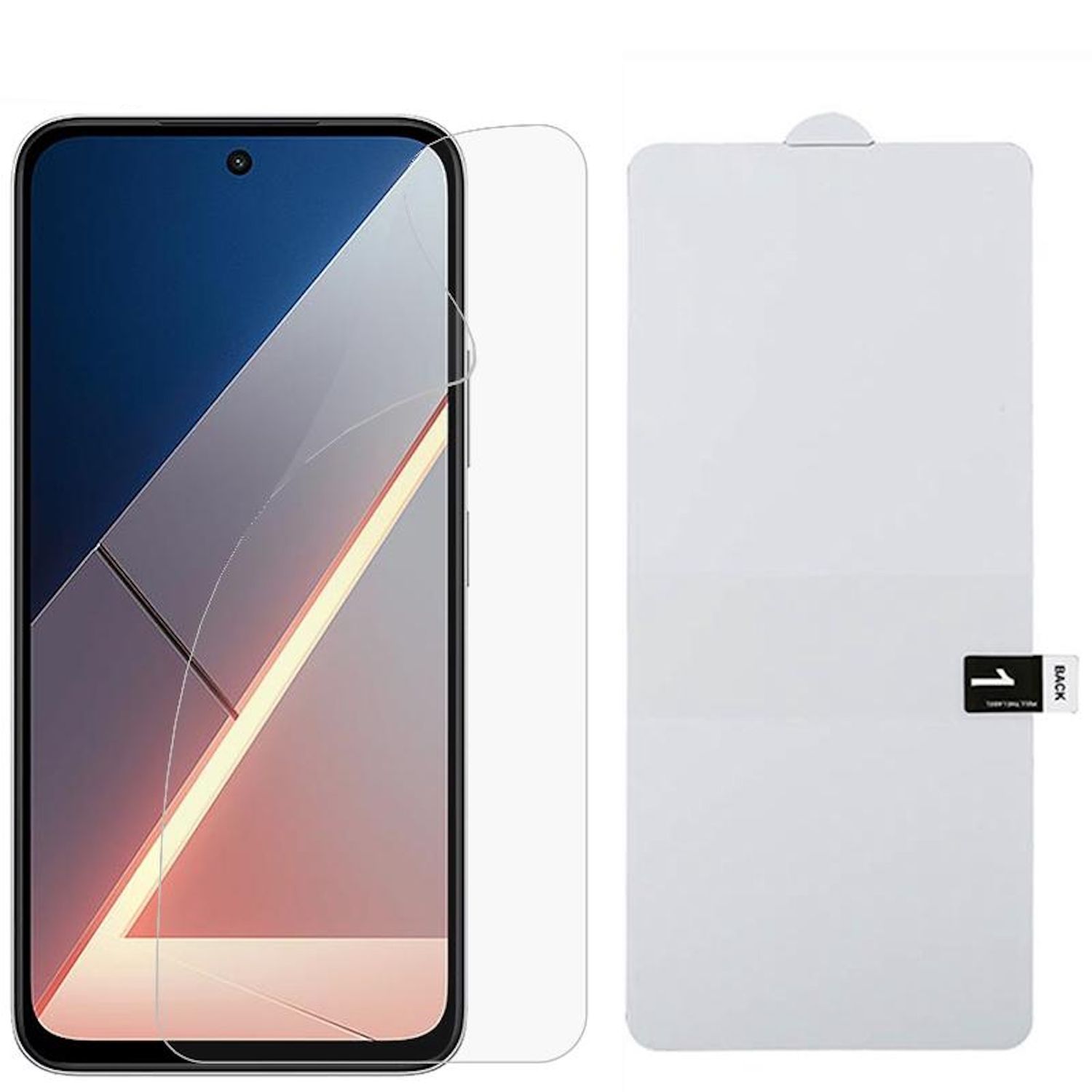 F&uuml;r Xiaomi Poco M7 4G Full Front Screen Hydrogel Display Schutz Folie 
