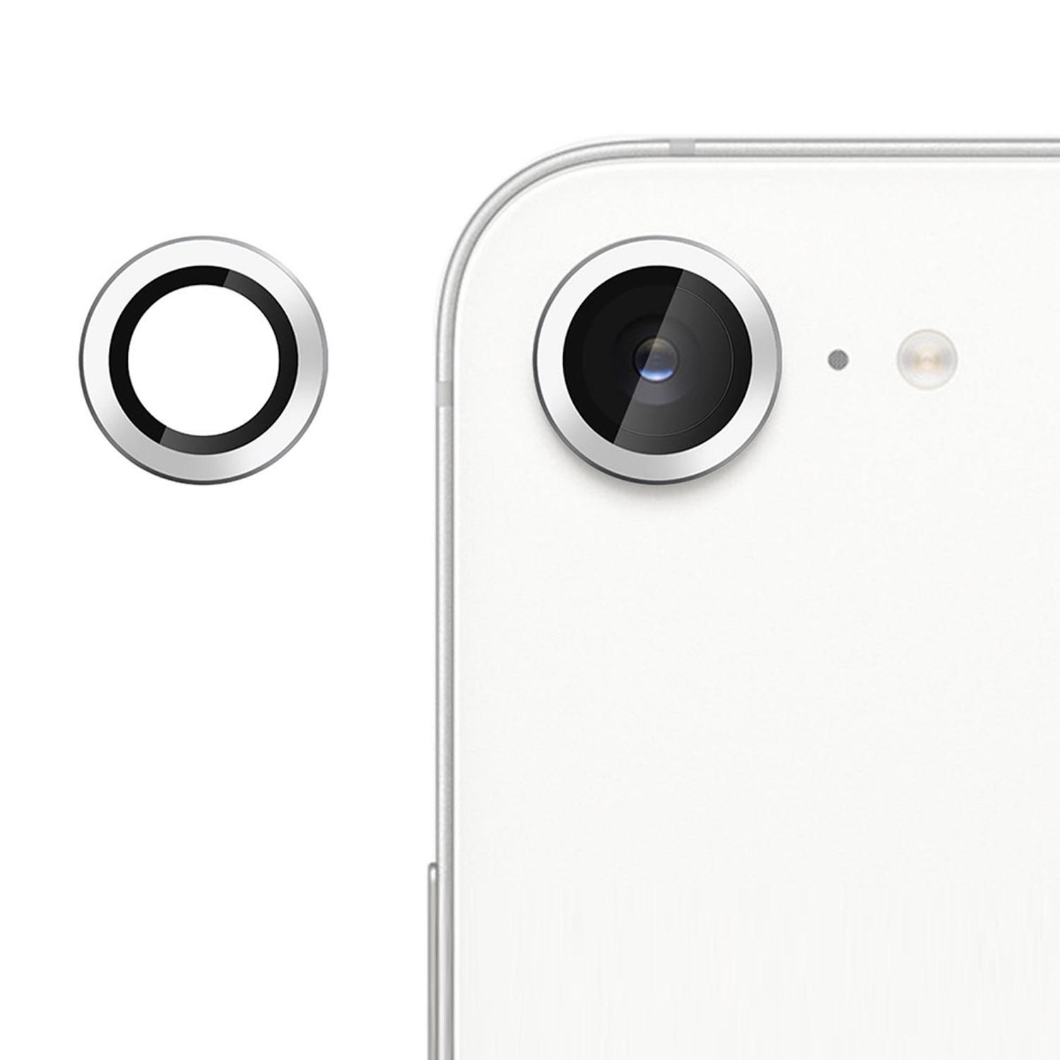 F&uuml;r Apple iPhone 16e Kalebol Ultra D&uuml;nn 9H Kamera Schutzglas Silber 