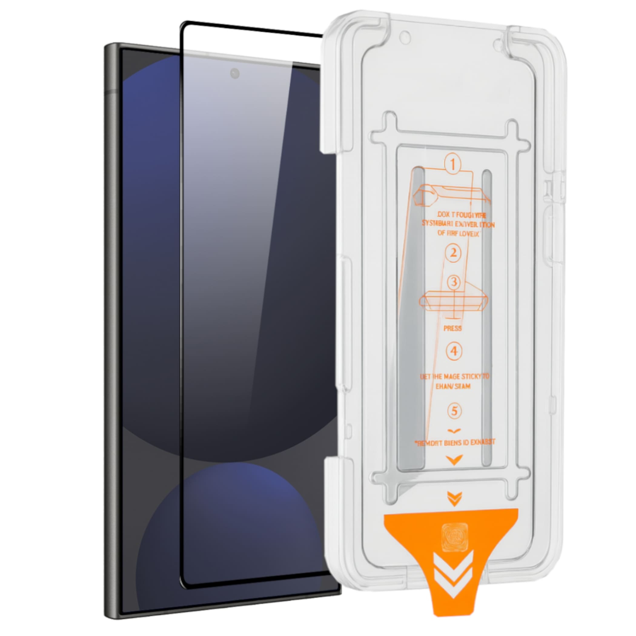 F&uuml;r Samsung Galaxy S25 Ultra 5G SnapFit 9H Glas mit Installationshilfe 