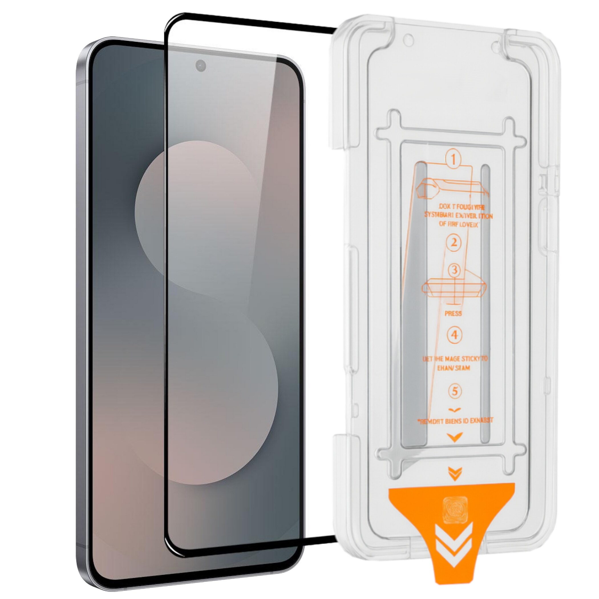 F&uuml;r Samsung Galaxy S25 FE 5G SnapFit 9H Glas mit Installationshilfe 
