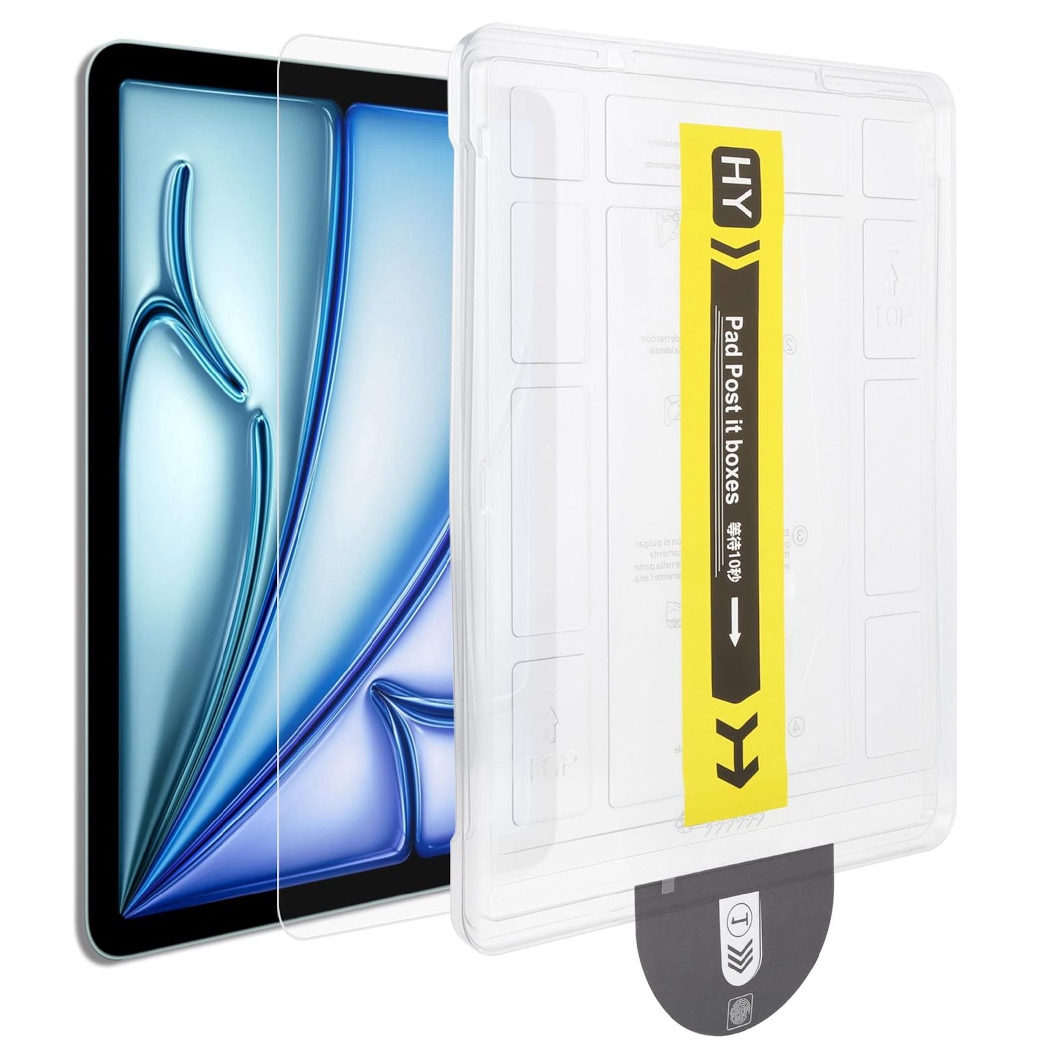 F&uuml;r Apple iPad Pro 11 2025 / 2024 Easy Install 9H Schutzglas HD Klar 