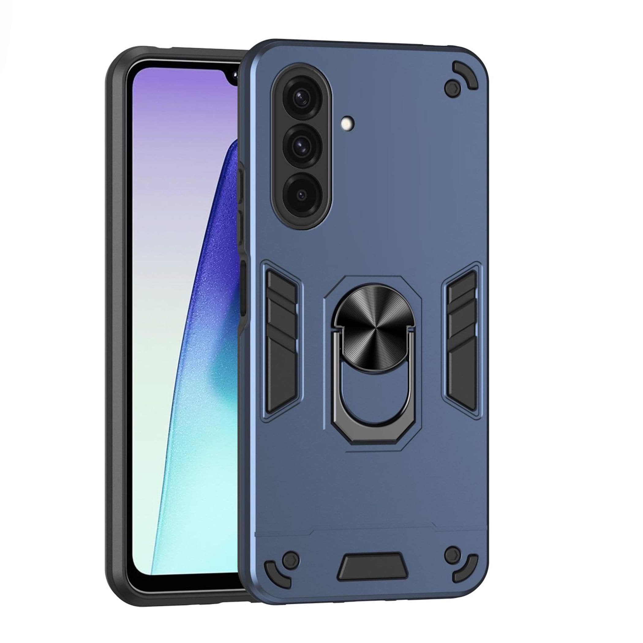 F&uuml;r Samsung Galaxy A37 5G Armor Magnet Ring Schutz Handy H&uuml;lle Blau 