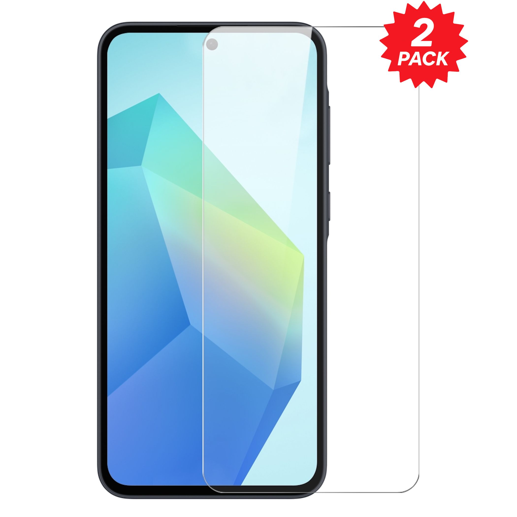 F&uuml;r Samsung Galaxy A57 / A37 2x 2.5D 0.26mm 9H Display Schutzglas 