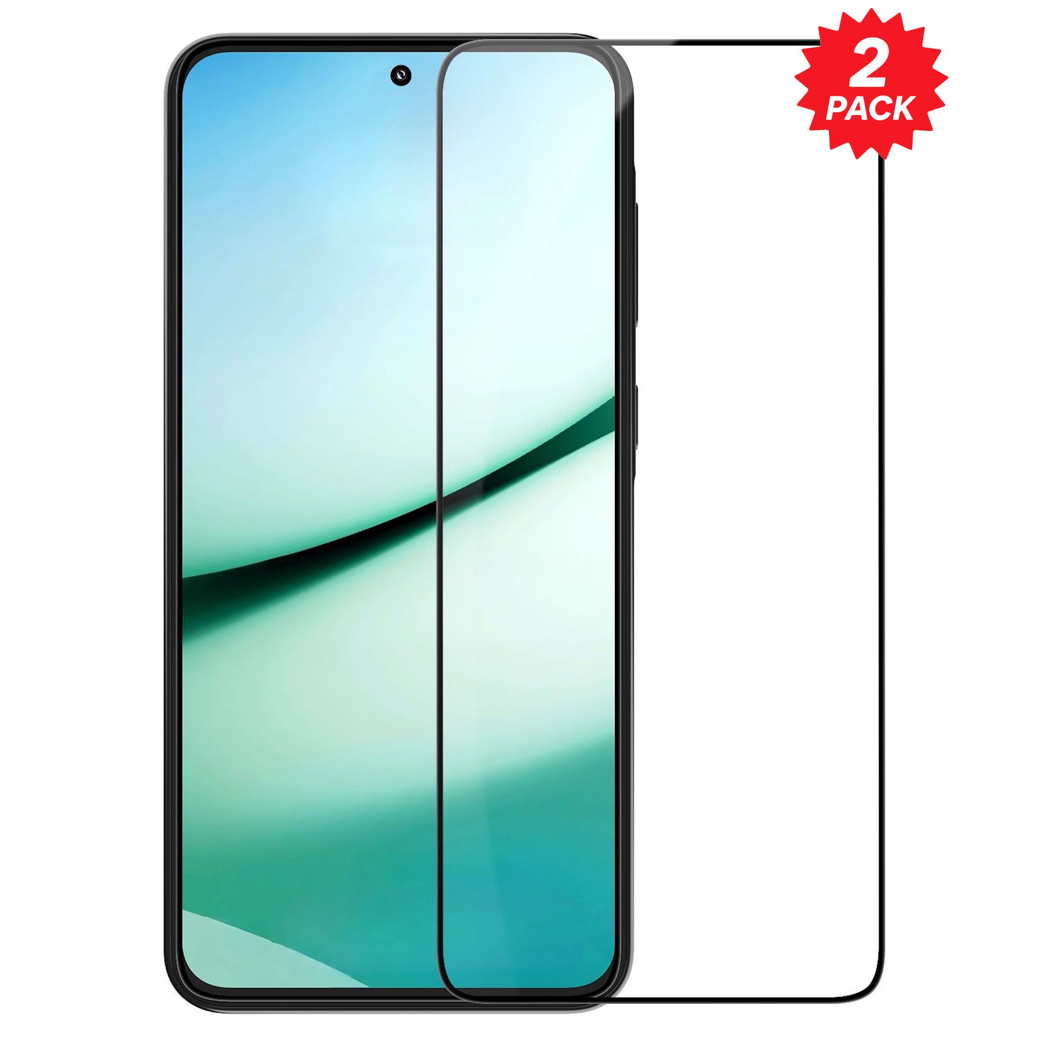 F&uuml;r Samsung Galaxy A57 / A37 2x 3D Premium Full Hart Glas Schutzglas 