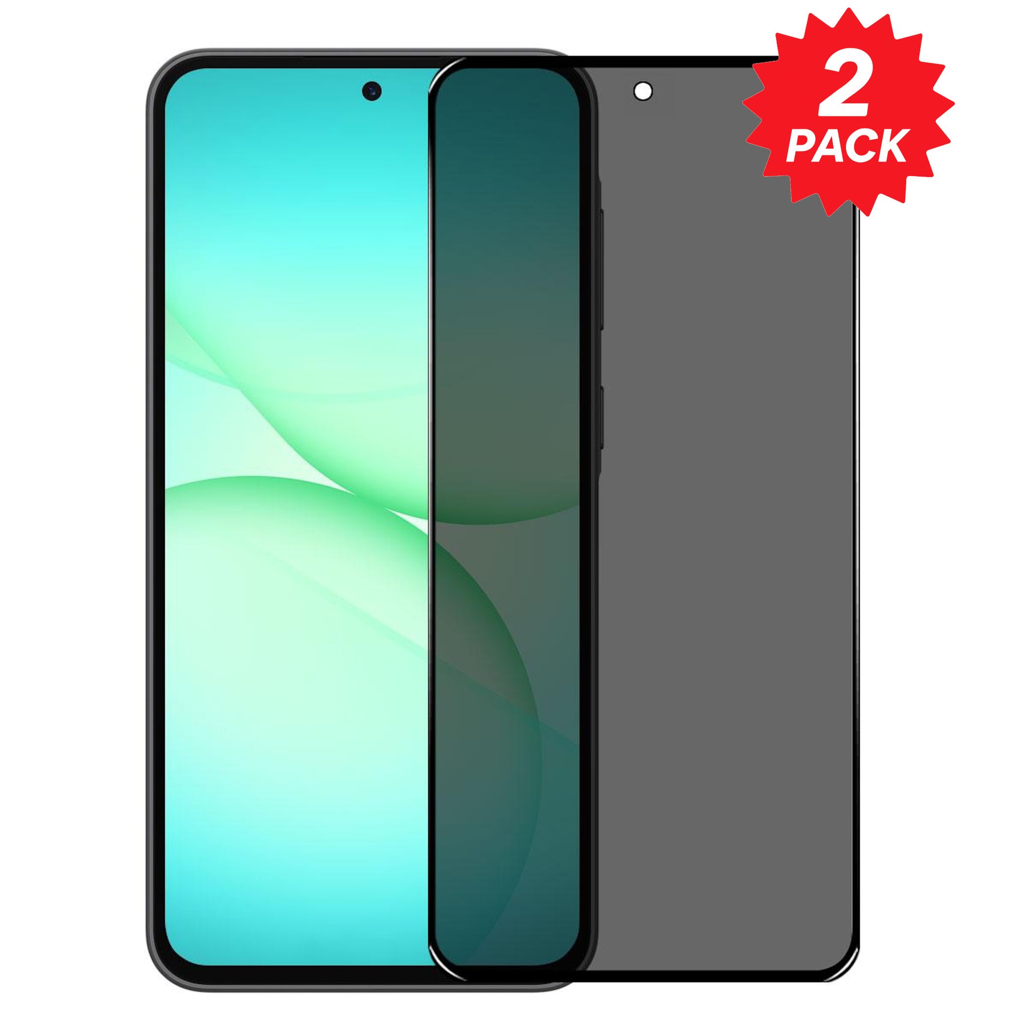 F&uuml;r Samsung Galaxy A57 / A37 2x 0.3mm Privacy Display Schutzglas Blickschutz 