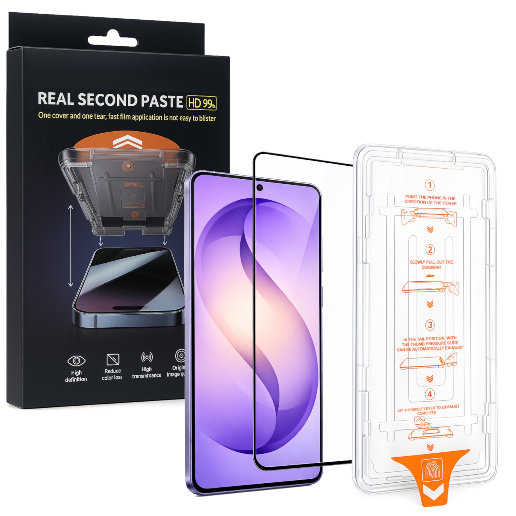 SnapFit Display Schutzglas f&uuml;r Samsung Galaxy S26 S25 Plus Ultra + Anbringhilfe 