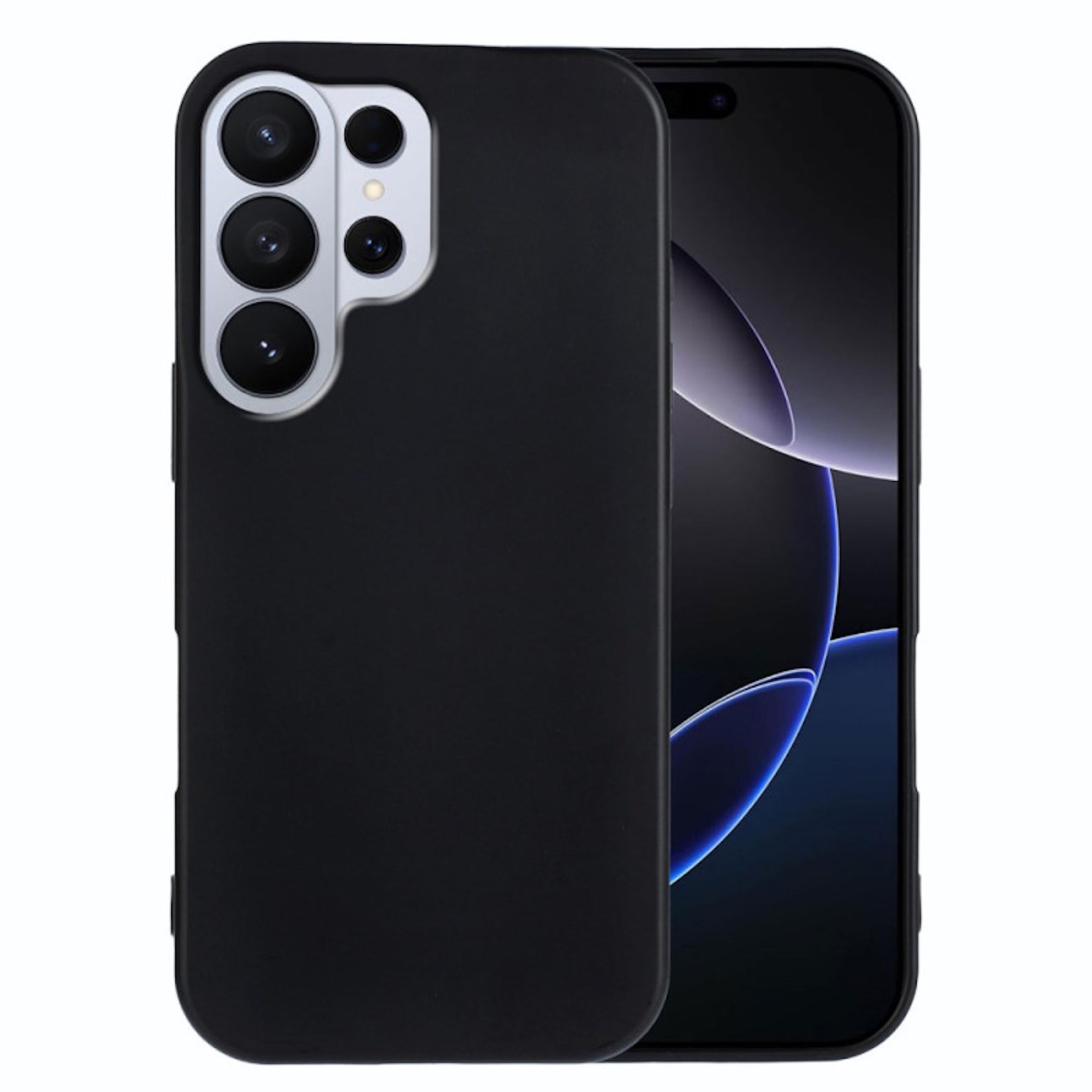 F&uuml;r Samsung Galaxy S26 Ultra TPU Silikon Schutz H&uuml;lle Flexibel Schwarz 